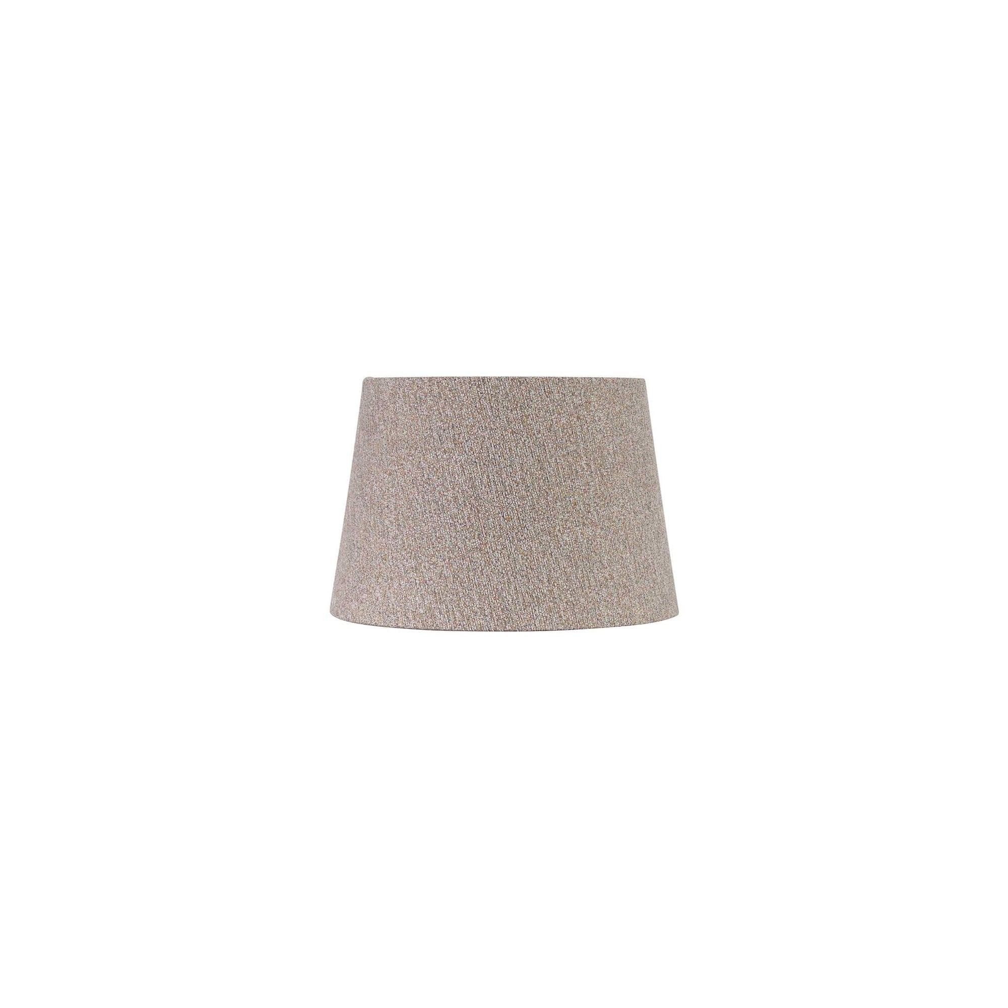 Fabula Buckhurst Round 240/300 x 200mm Fabric Shade - Multi & White Laminate - Shade Only