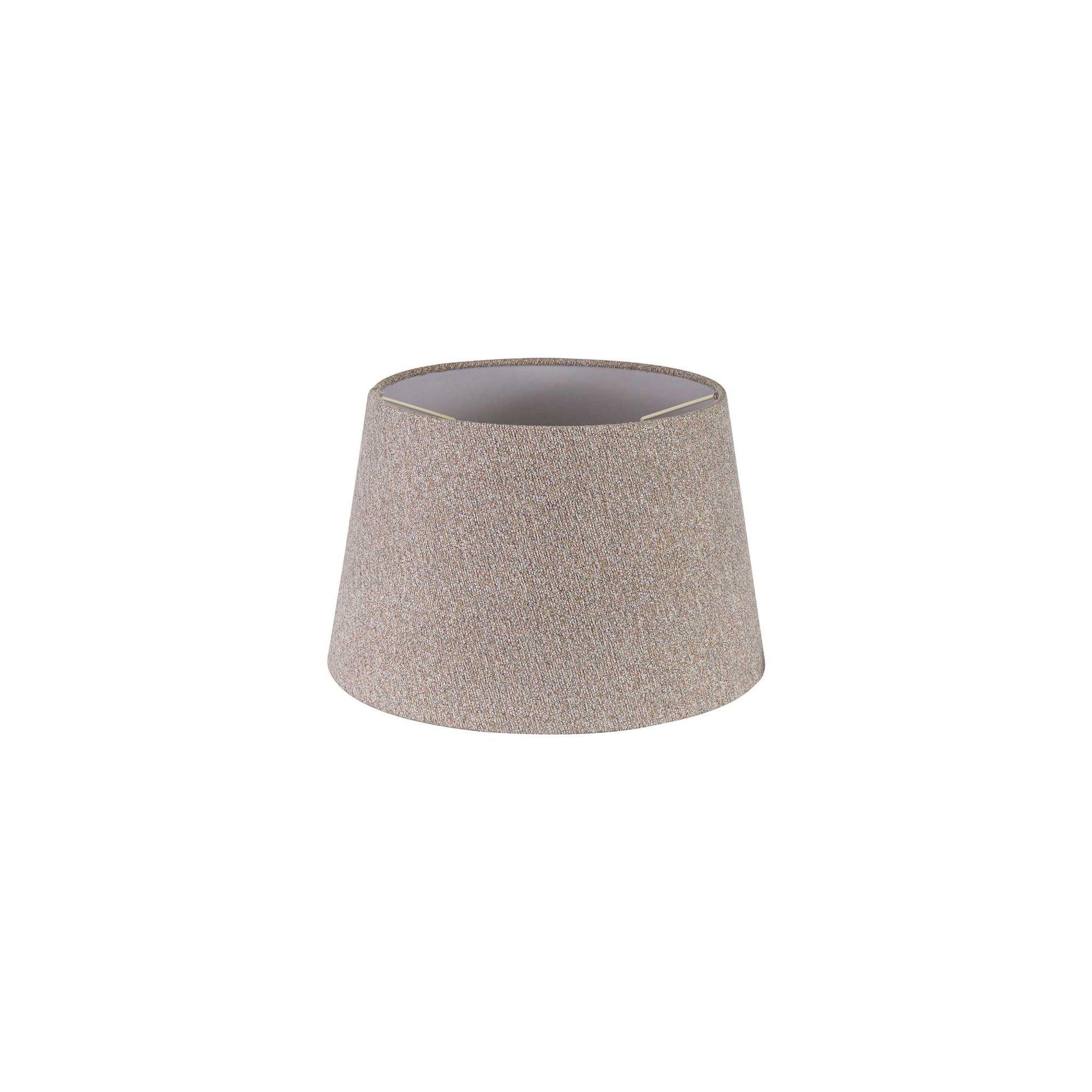 Fabula Buckhurst Round 280/350 x 220mm Fabric Shade - Multi & White Laminate - Shade Only