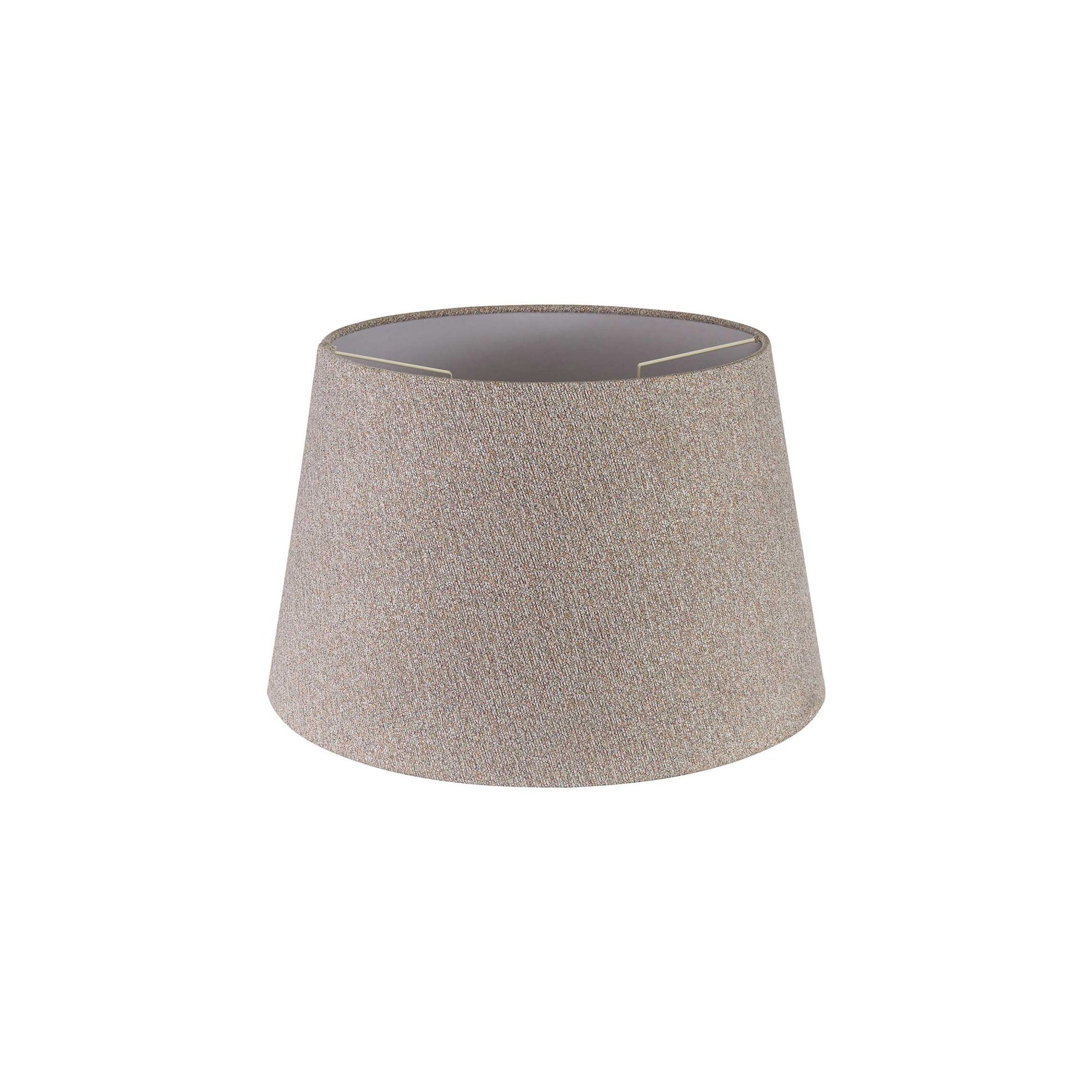 Fabula Buckhurst Round 350/450 x 280mm Fabric Shade - Multi & White Laminate - Shade Only