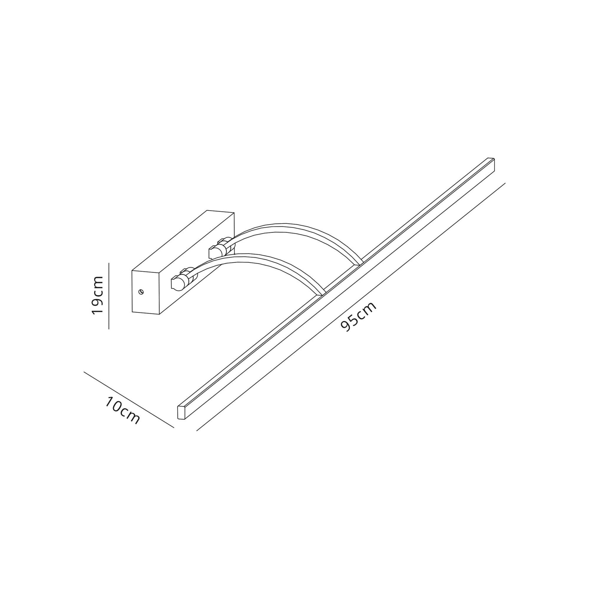 Fabula Plumtree Large 2 Arm LED Wall Lamp/Picture Light - Bronze