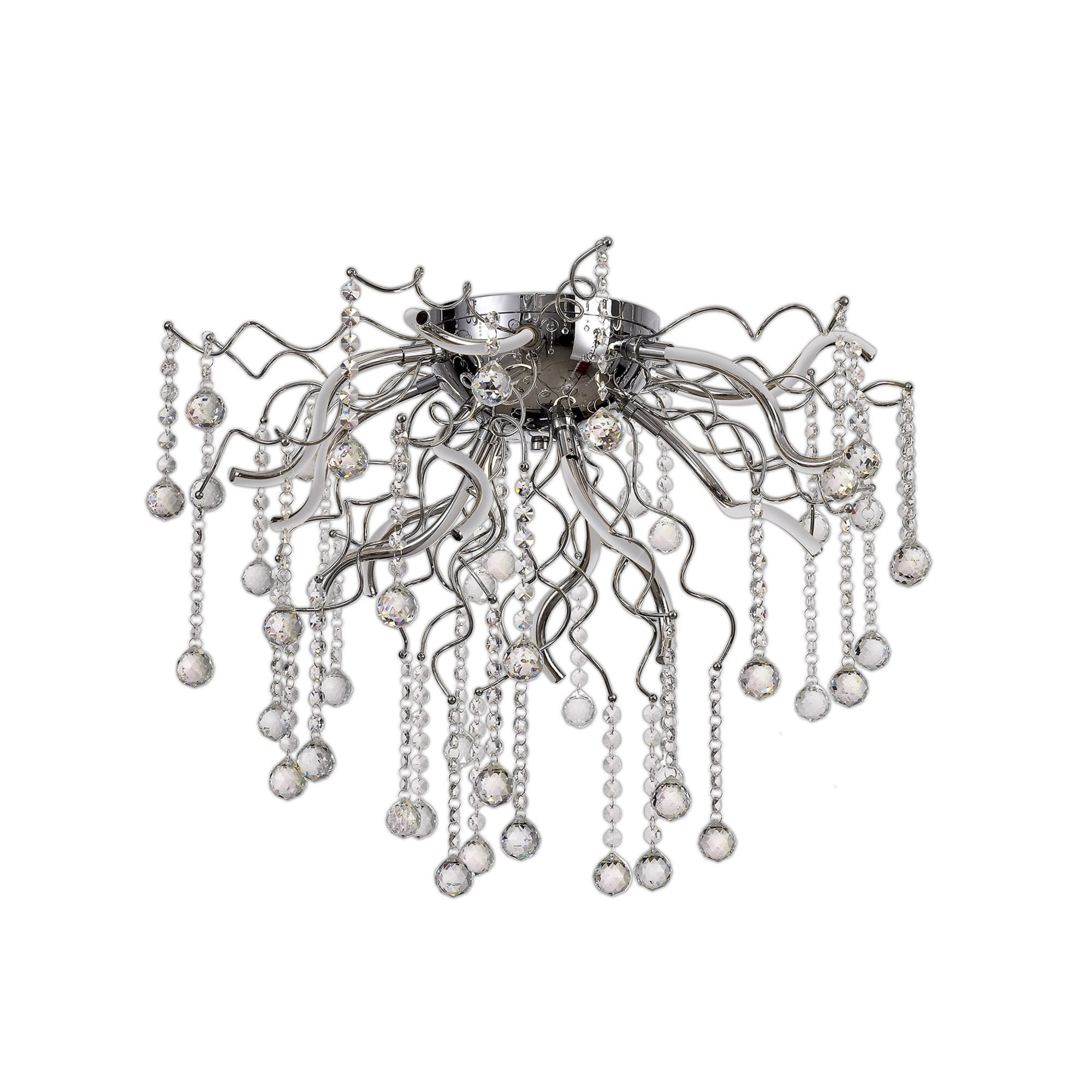Fabula Alderton Dimmable 12 Light LED Flush Light - Polished Chrome