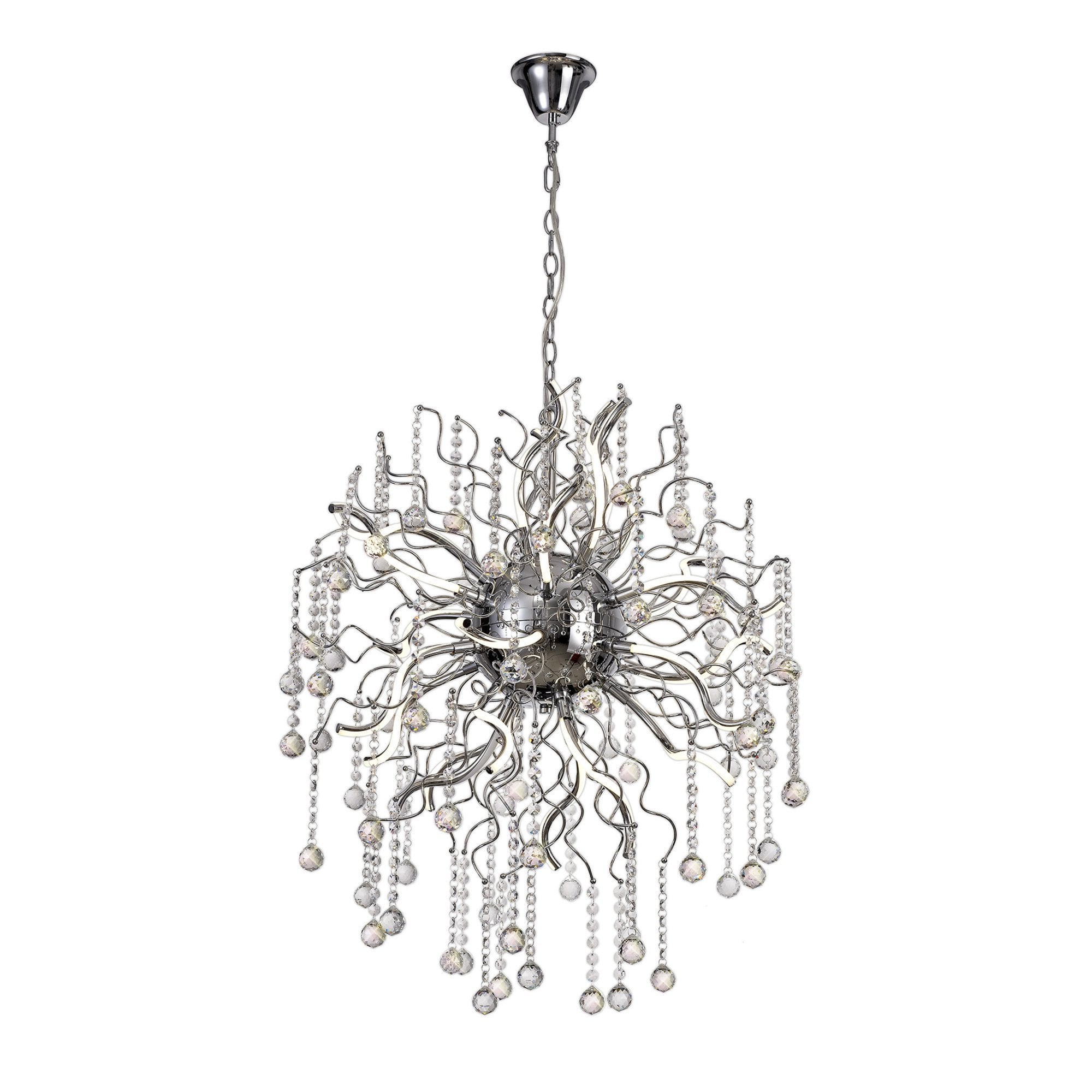 Fabula Alderton Dimmable 24 Light LED Pendant - Polished Chrome