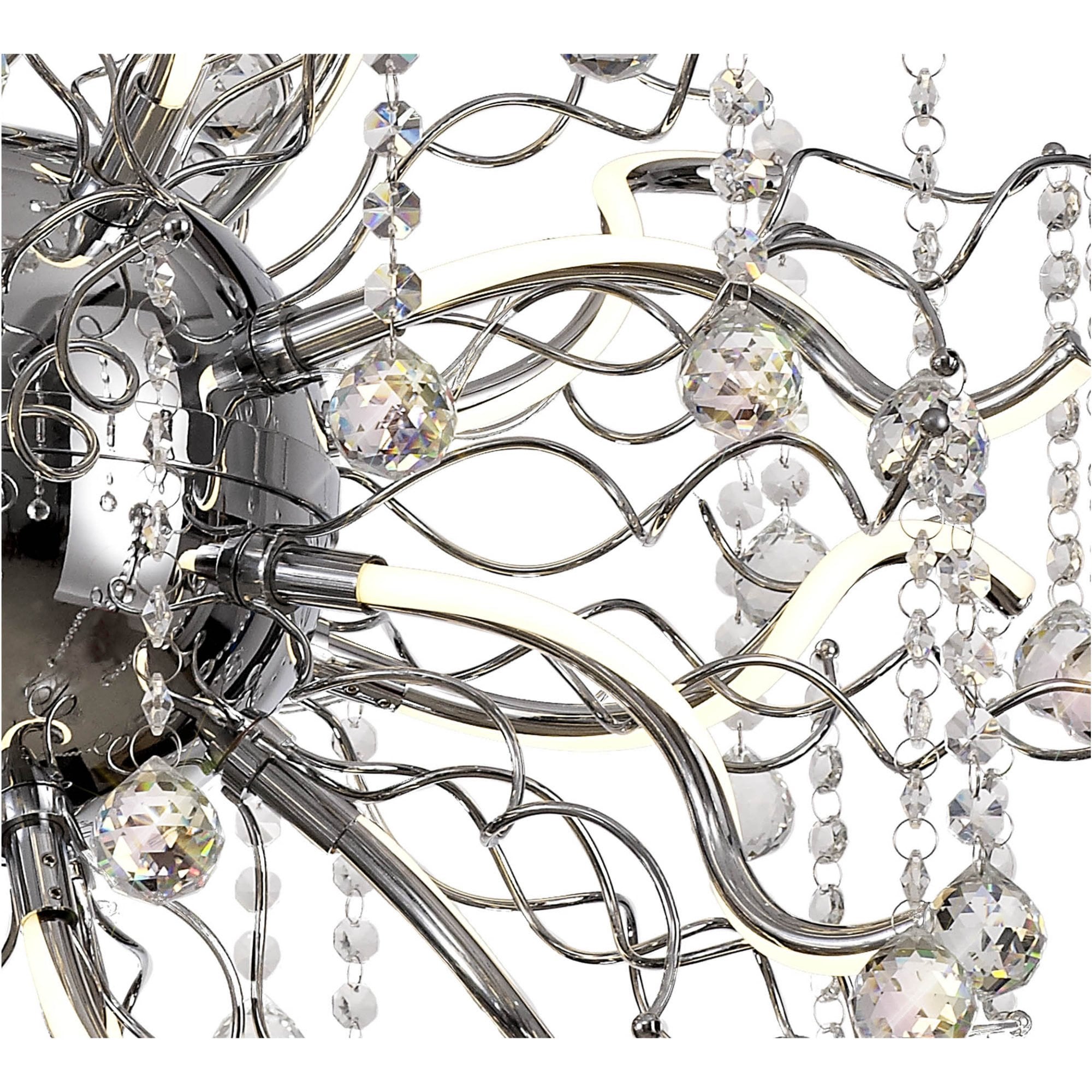 Fabula Alderton Dimmable 30 Light LED Pendant - Polished Chrome