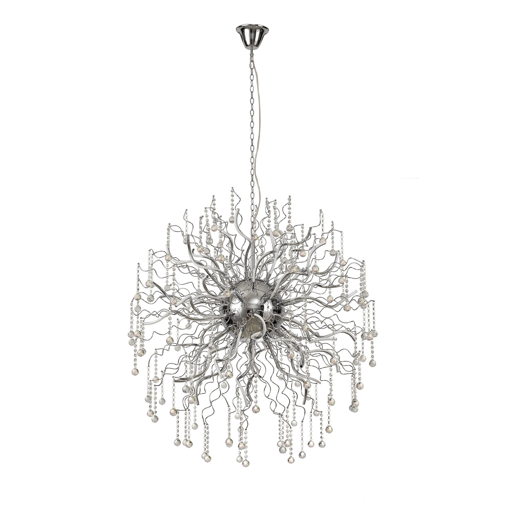 Fabula Alderton Dimmable 40 Light LED Pendant - Polished Chrome