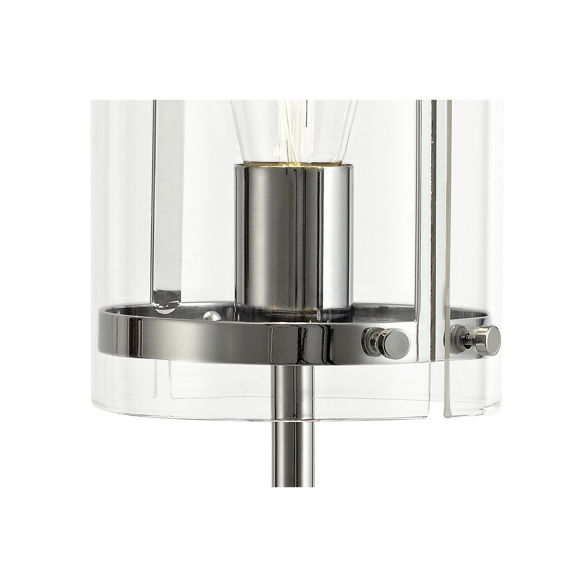 Fabula Regents Single Table Lamp - Polished Chrome