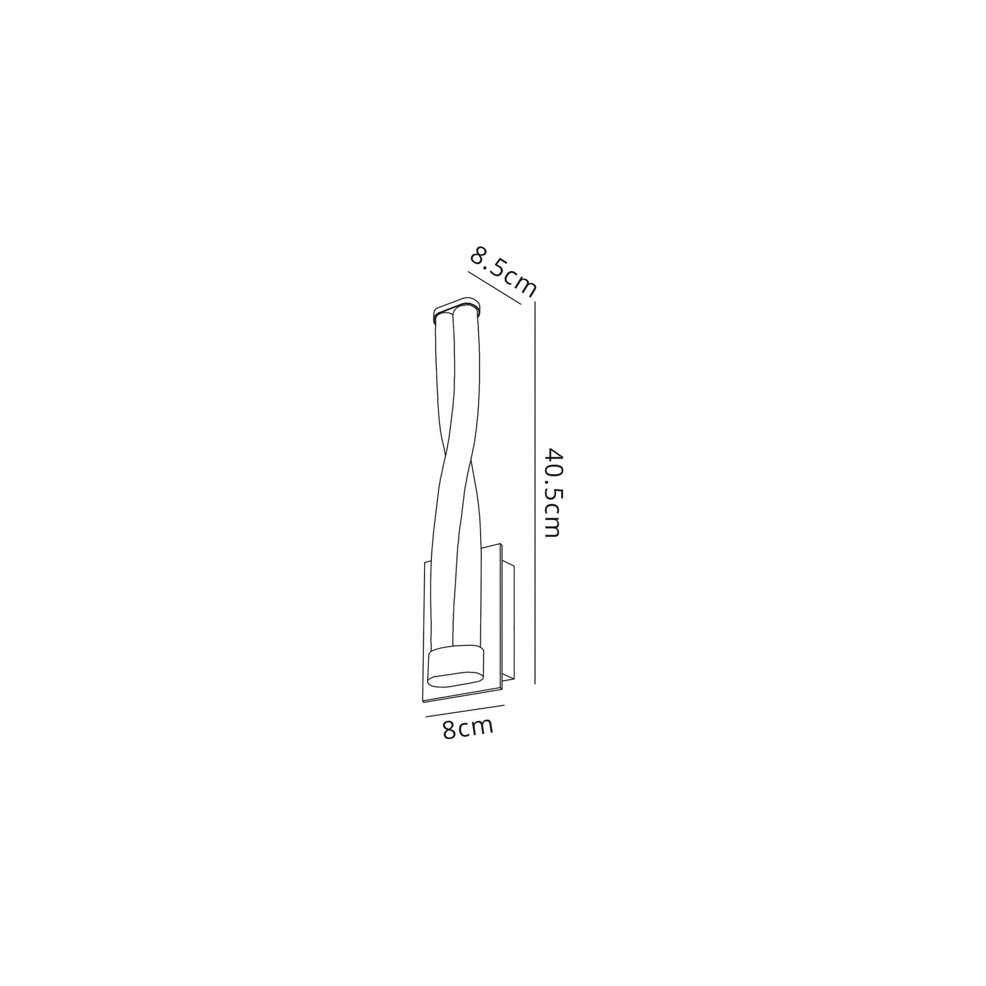 Fabula Albany Small 2 Light LED Wall Lamp - Polished Chrome - IP44