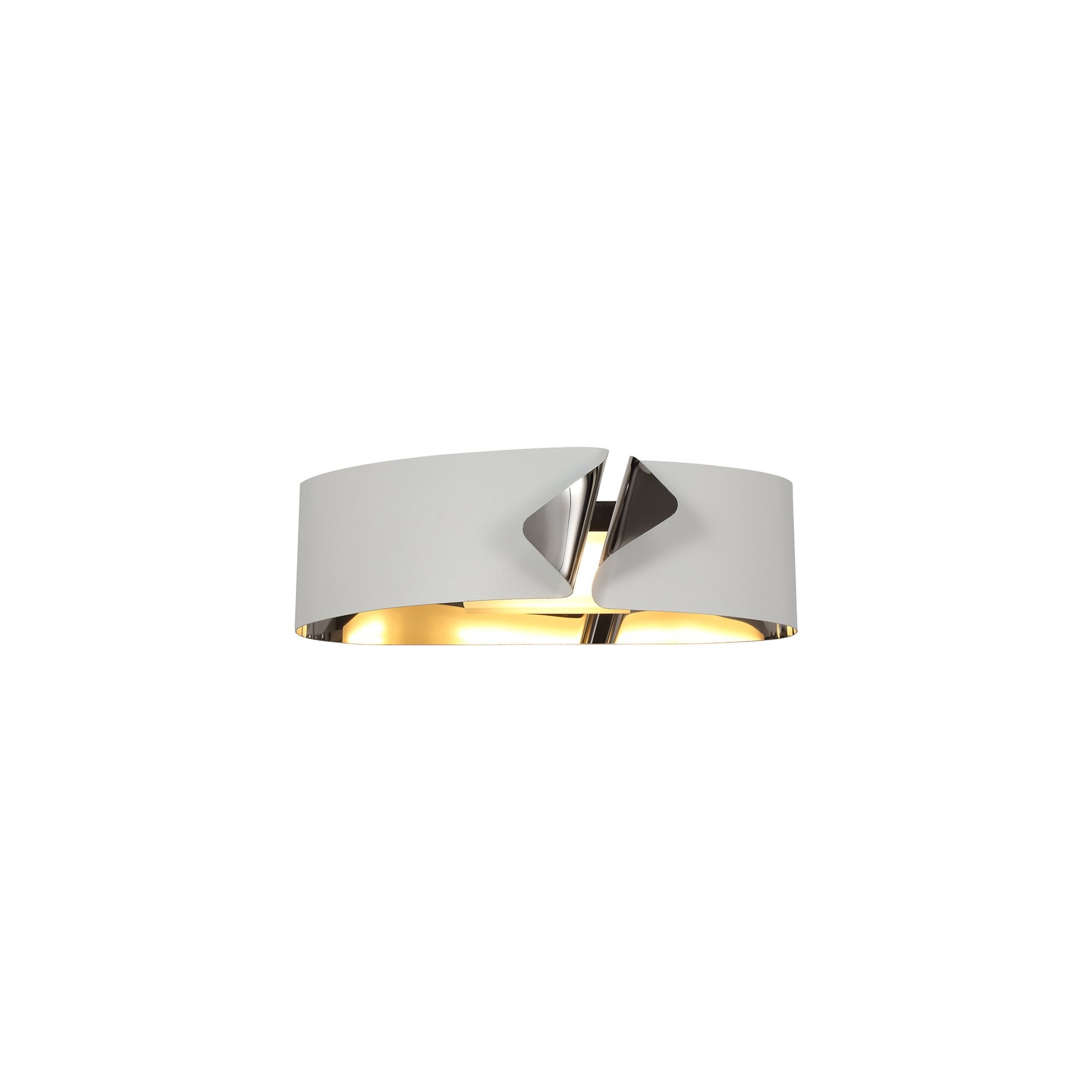 Fabula Westminster LED Wall Lamp - Sand White & Polished Chrome