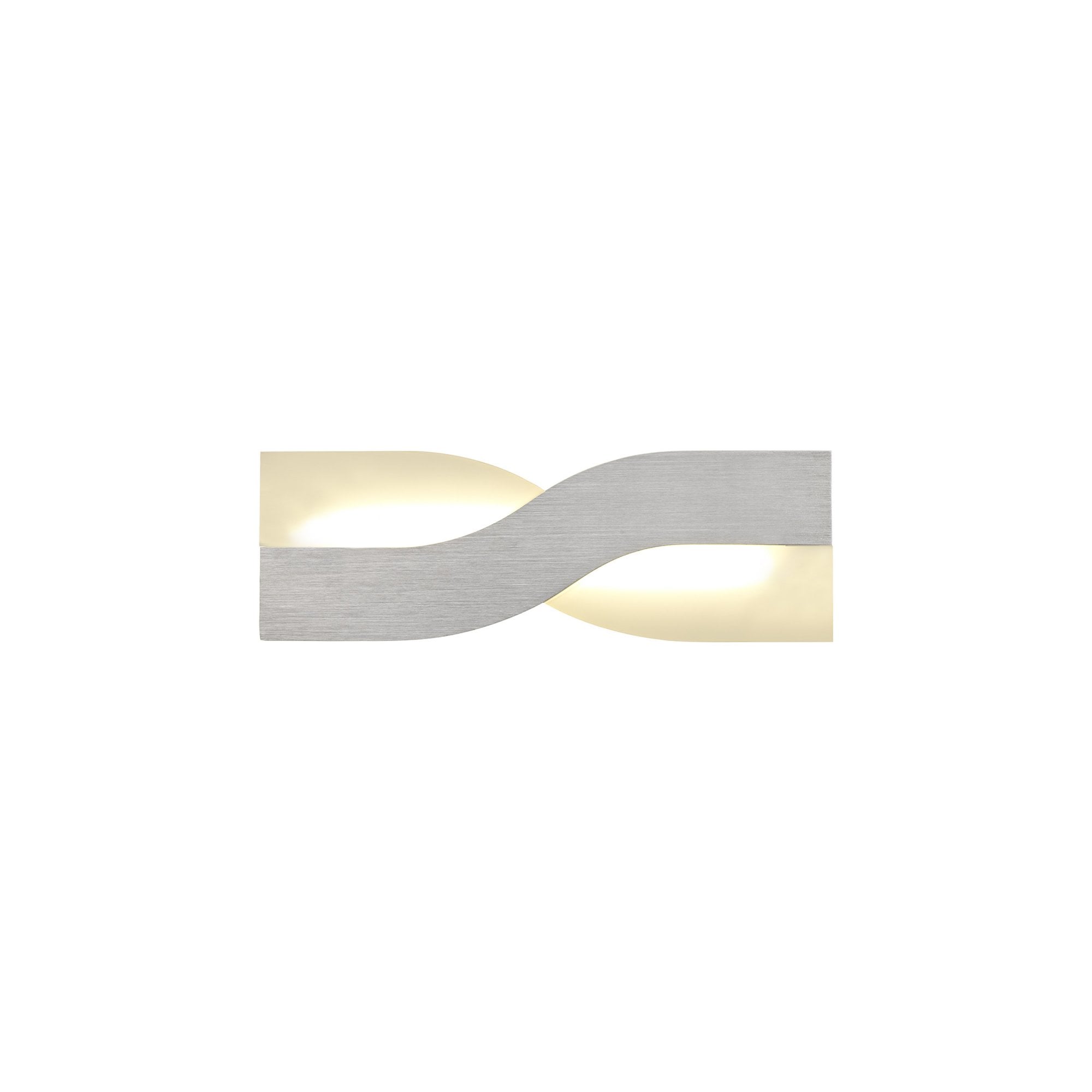 Fabula Coppice LED Wall Lamp - Brushed Aluminium & Frosted White