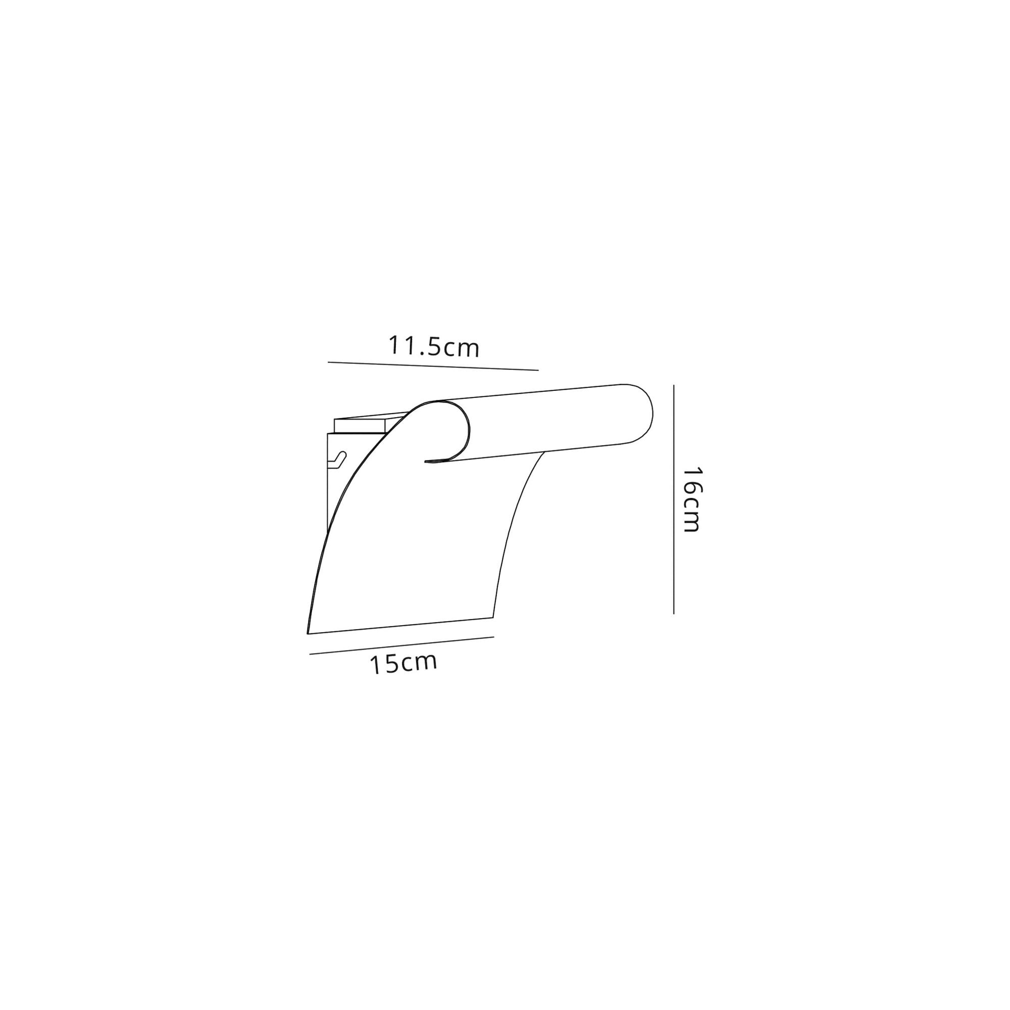 Fabula Avril 8W LED Wall Lamp - Sand White & Polished Chrome