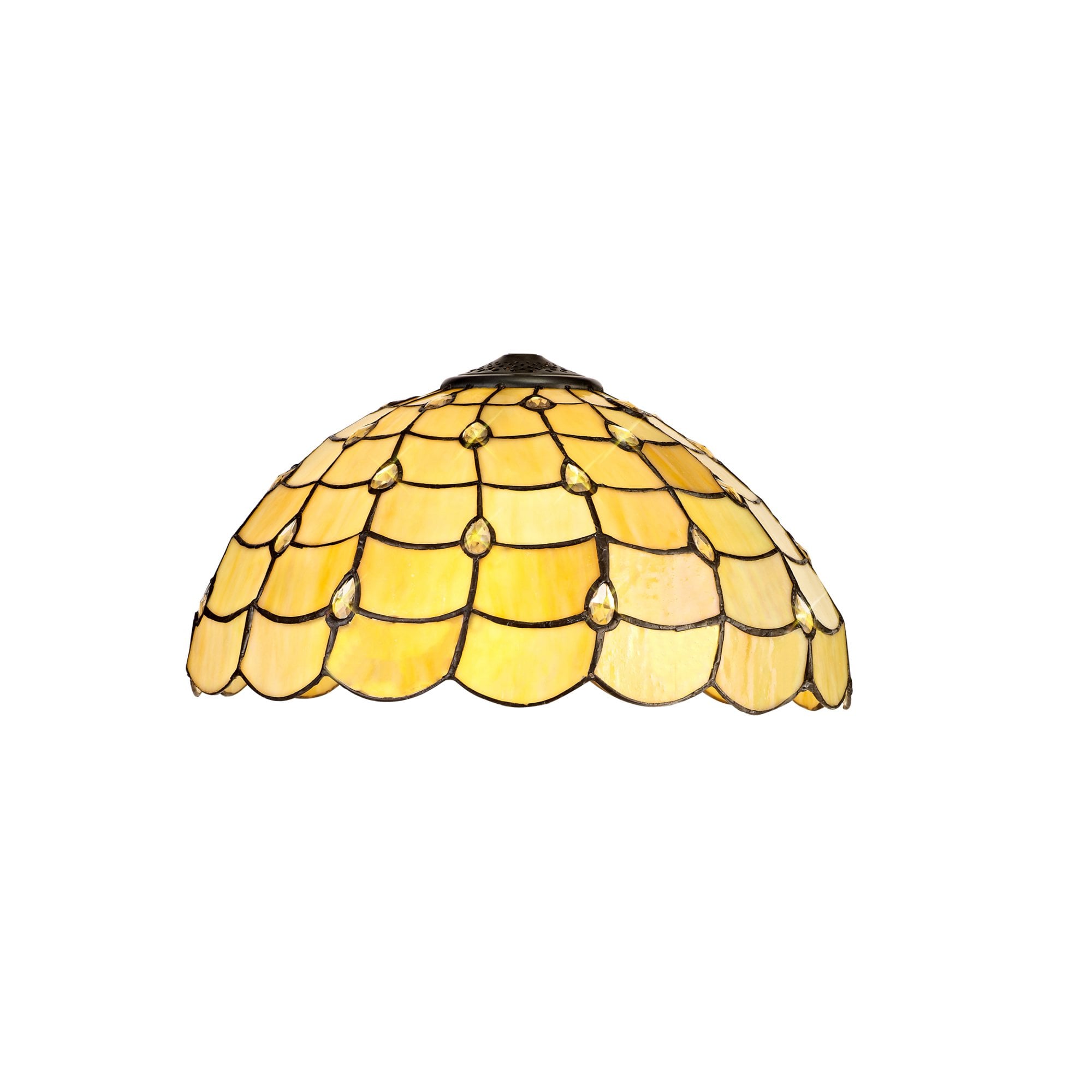 Fabula Crescent 40cm Tiffany Shade - Beige - Shade Only