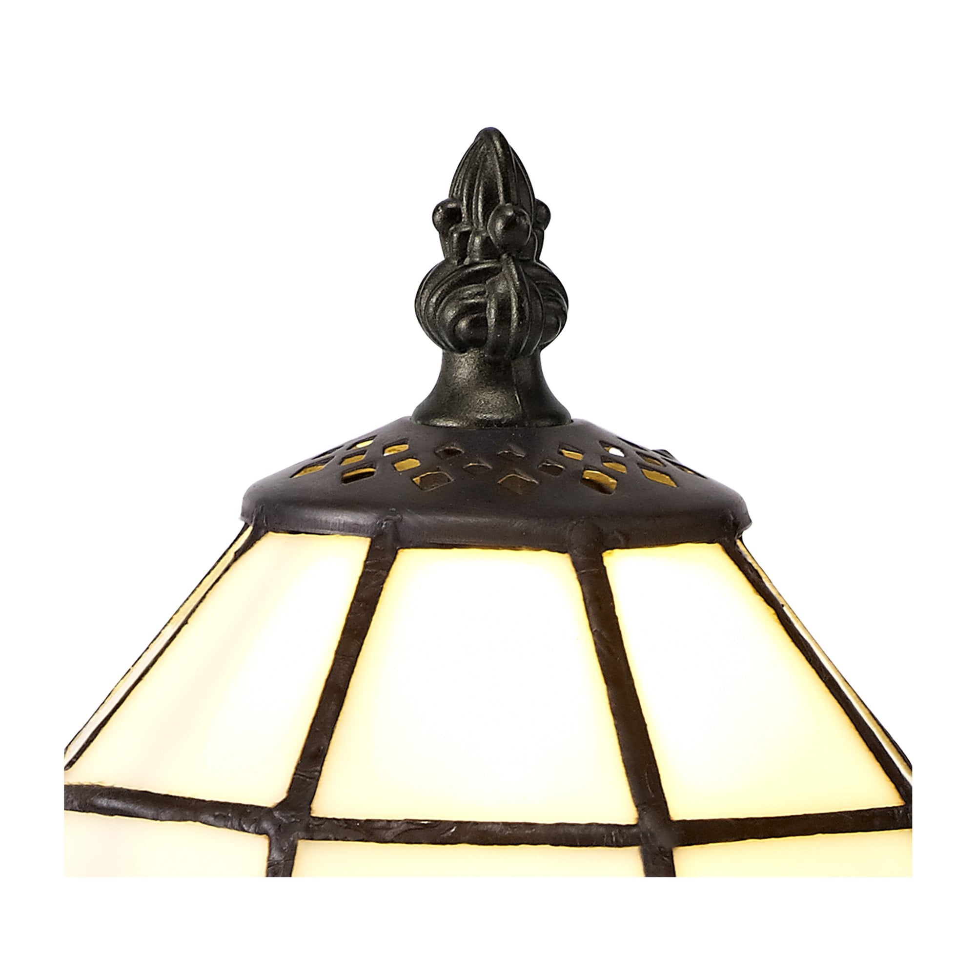 Fabula Nevill Tiffany Table Lamp - White & Blue
