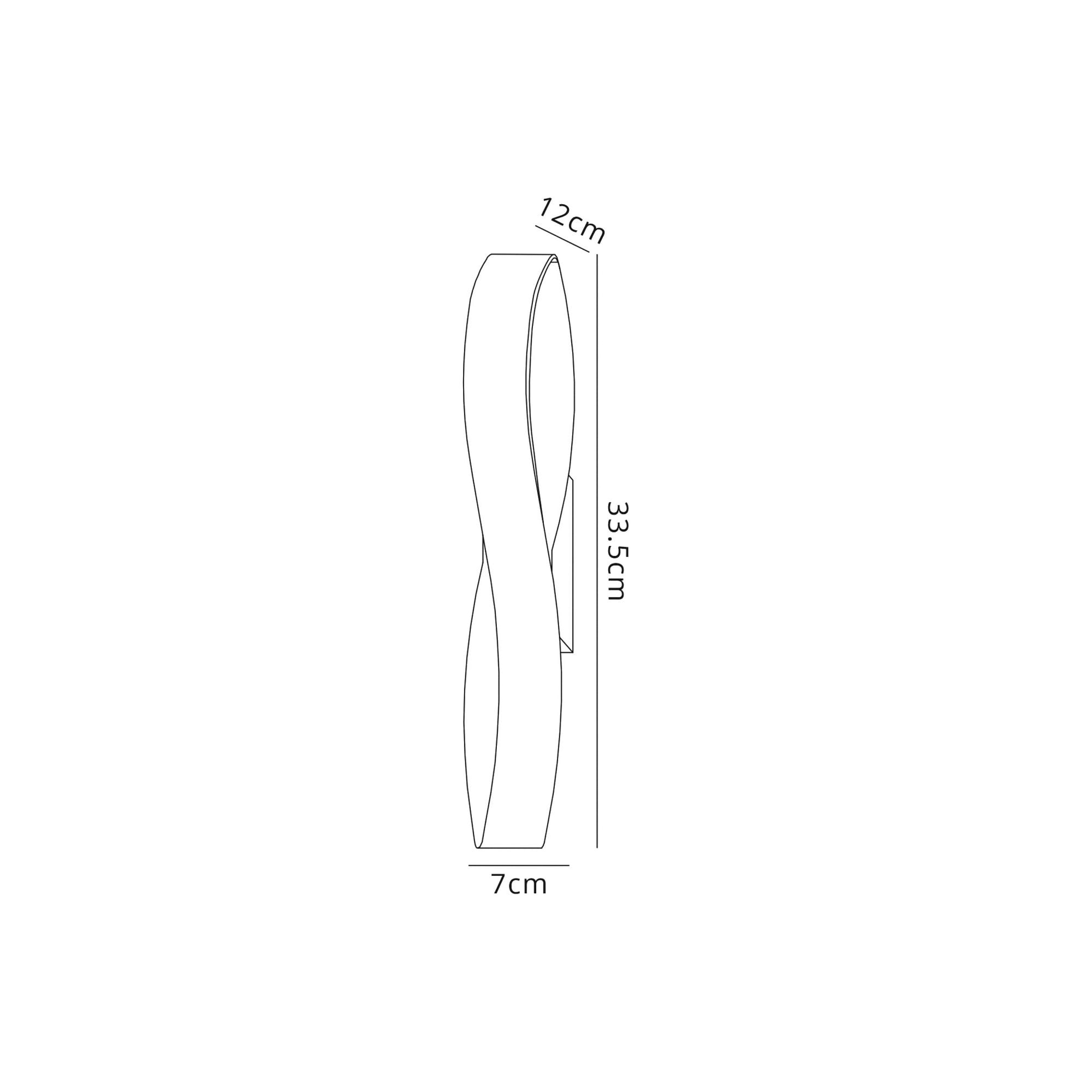 Fabula Essex LED Wall Lamp - Sand White & Polished Chrome