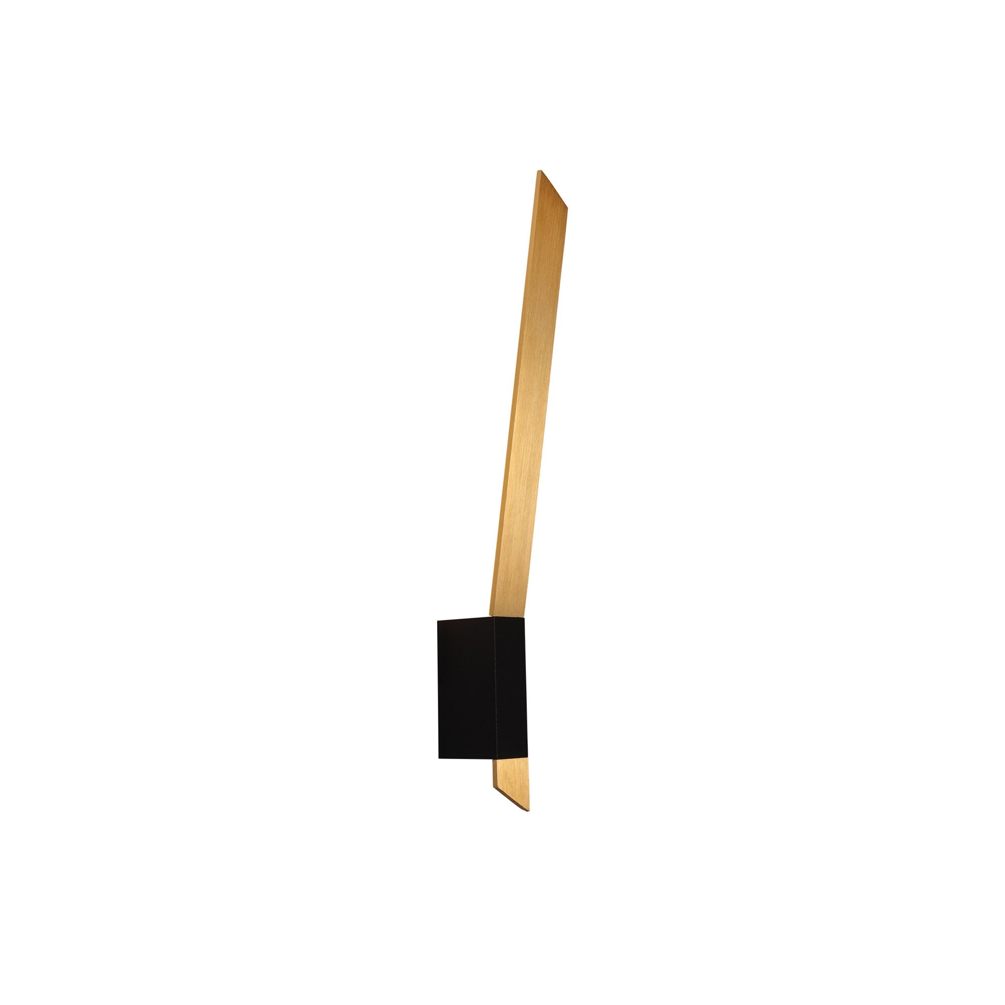 Fabula Shaftesbury LED Wall Lamp - Satin Gold & Sand Black