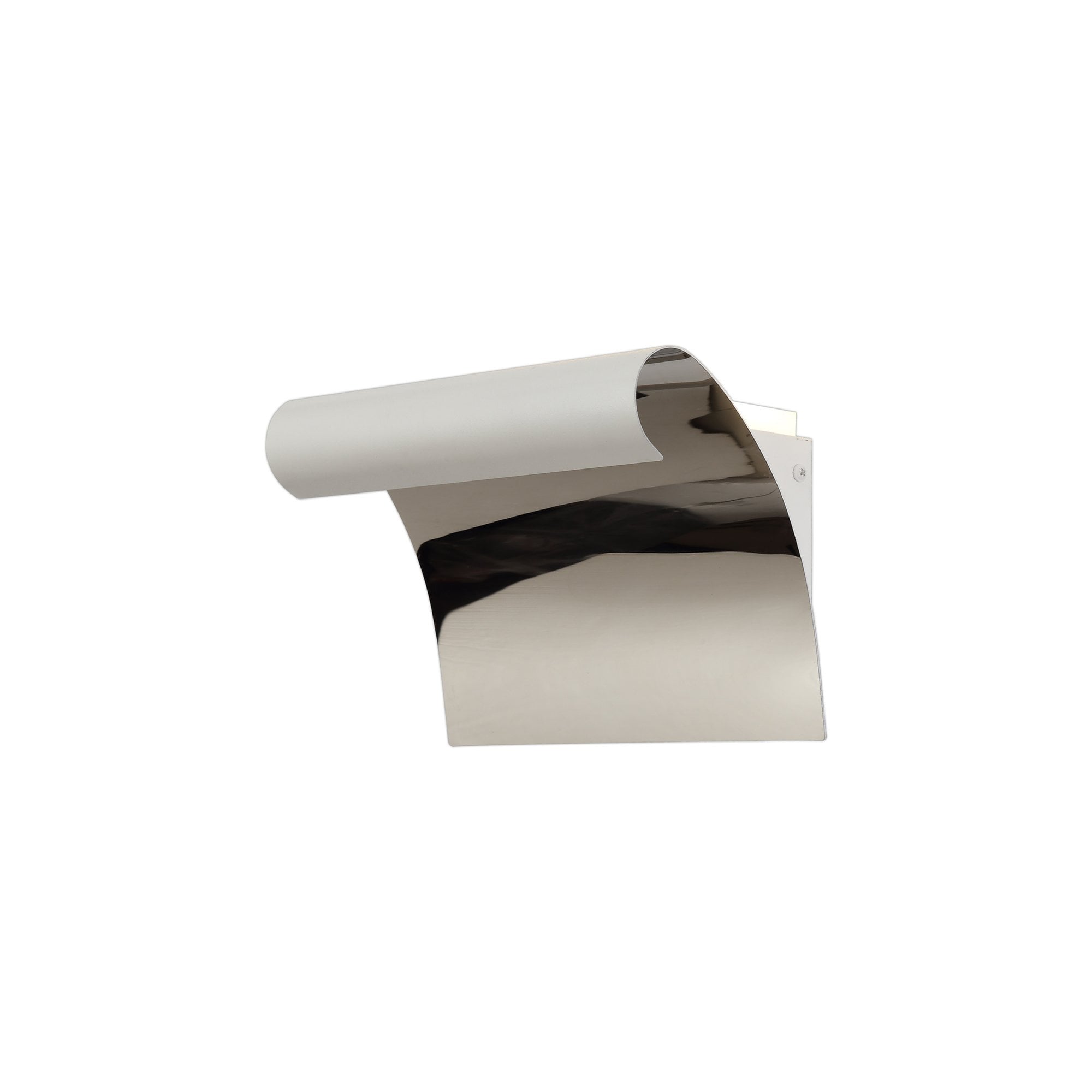 Fabula Avril 12W LED Wall Lamp - Sand White & Polished Chrome