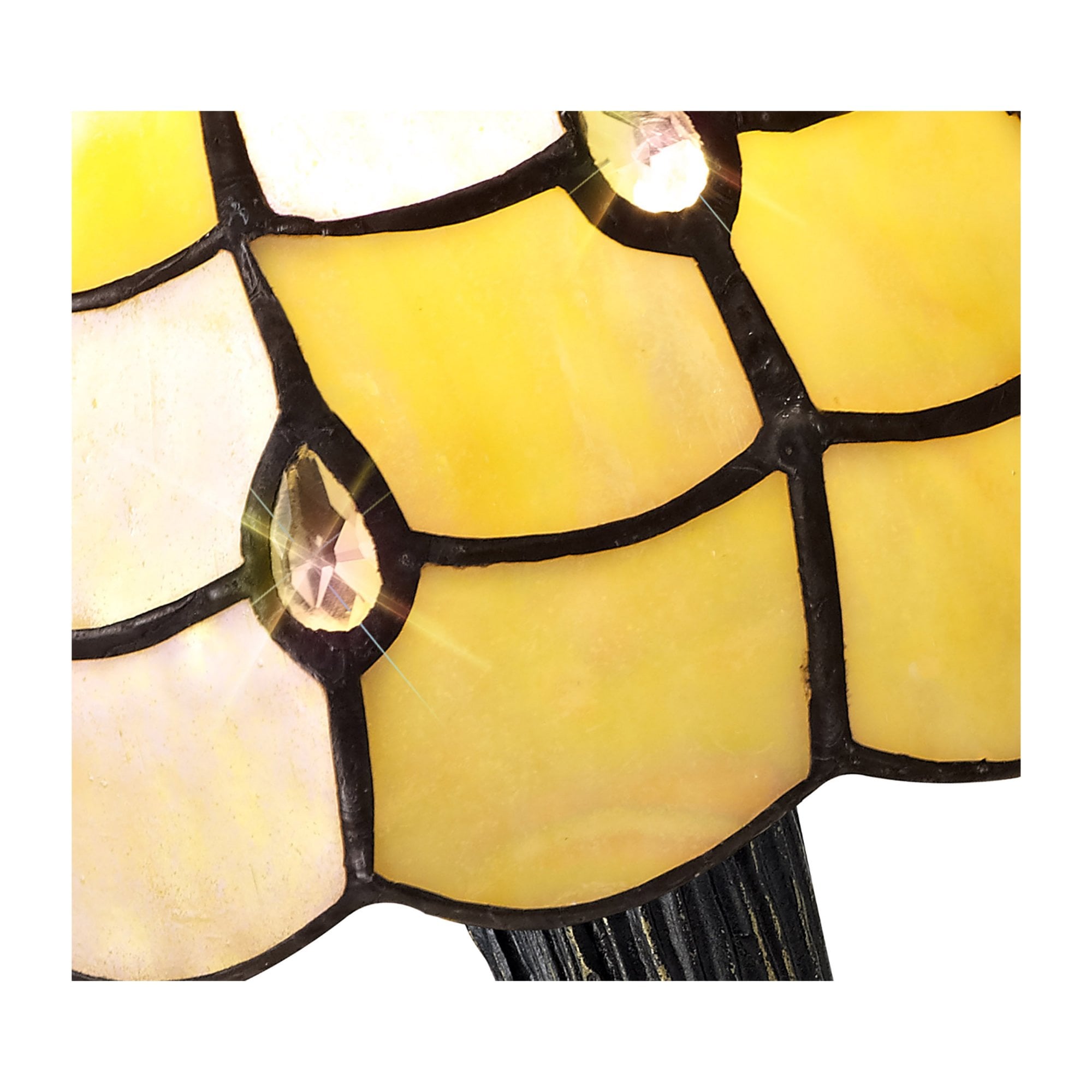 Fabula Crescent Single Table Lamp - Beige Shade