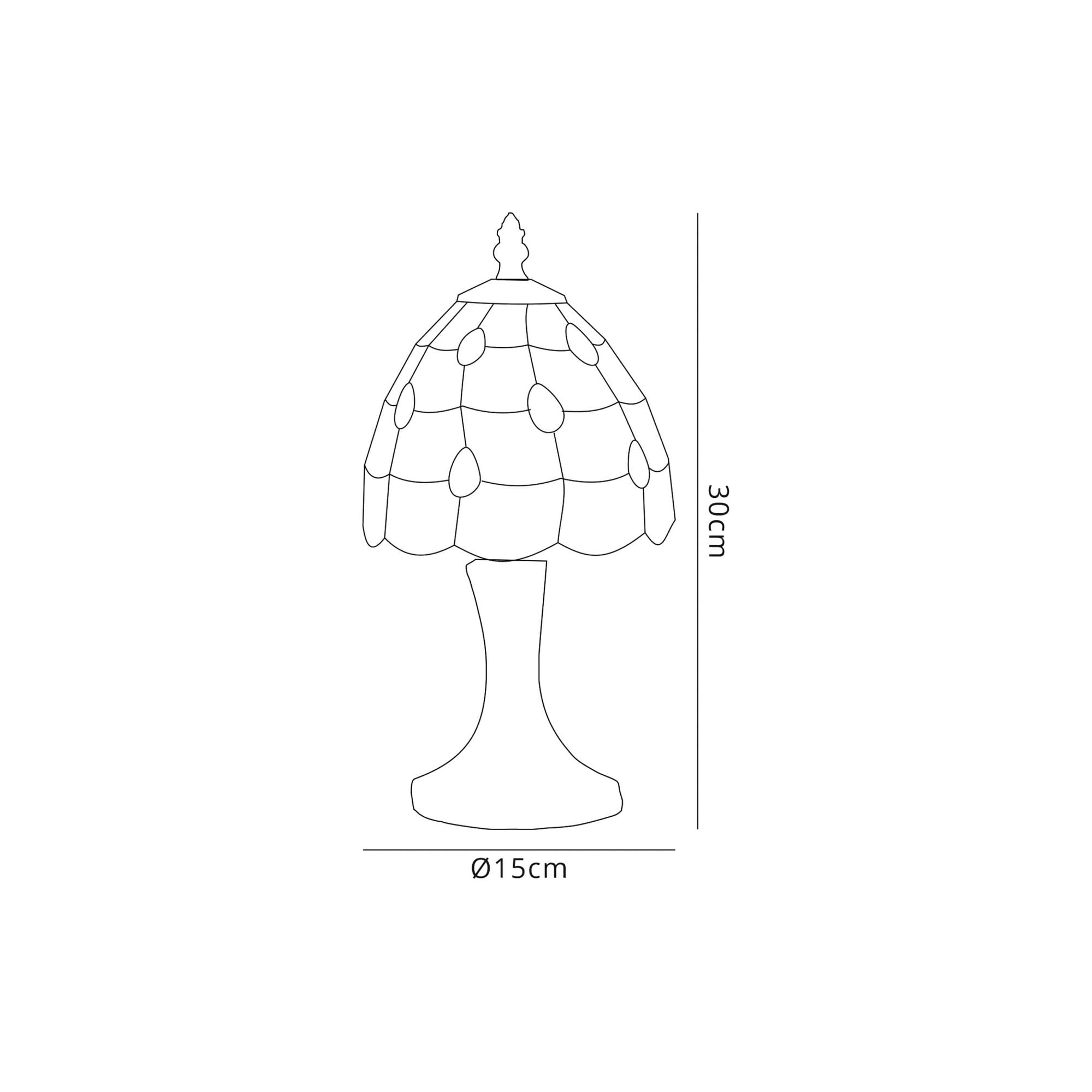 Fabula Crescent Single Table Lamp - Beige Shade
