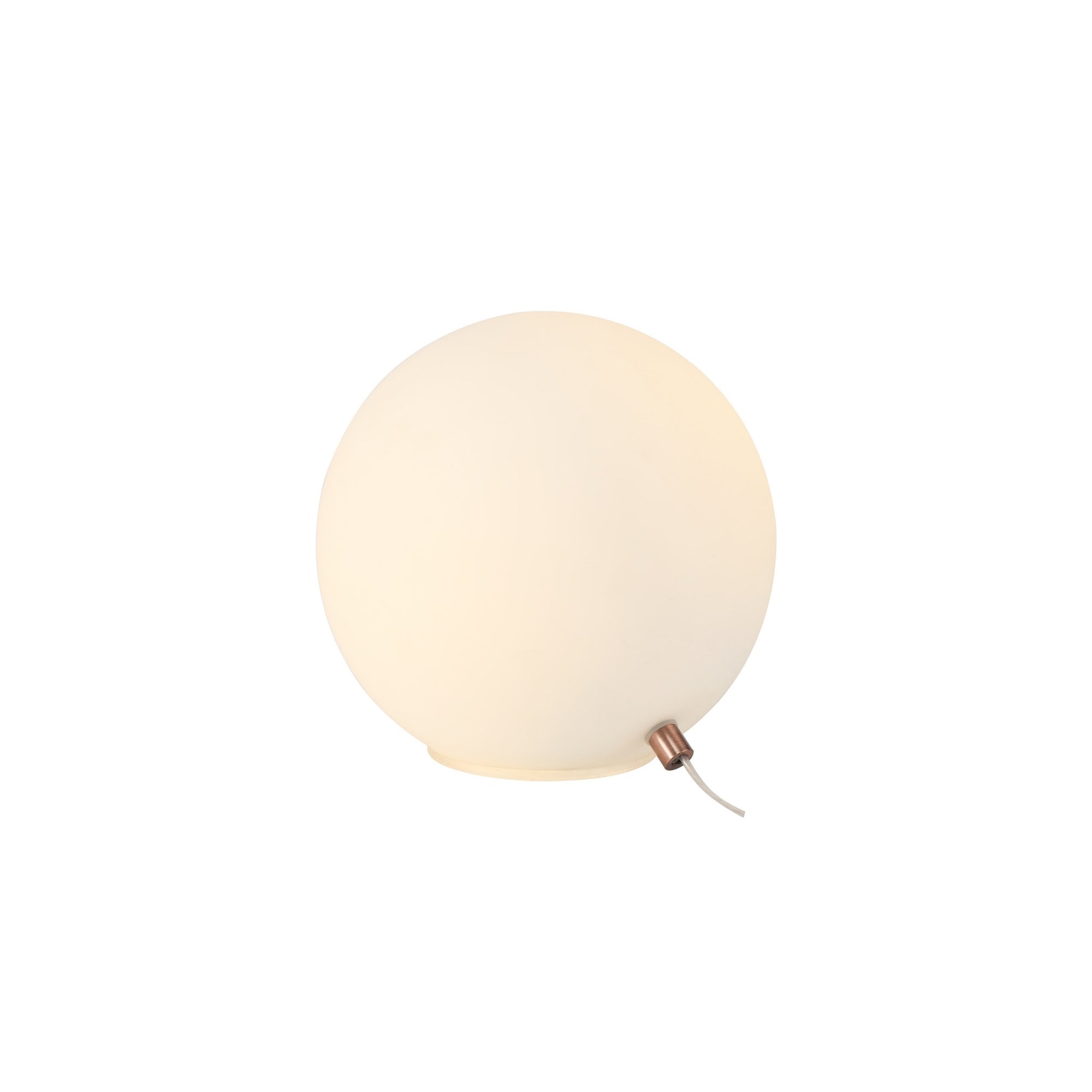 Fabula Roding Single Table Lamp - Antique Copper & Opal Glass