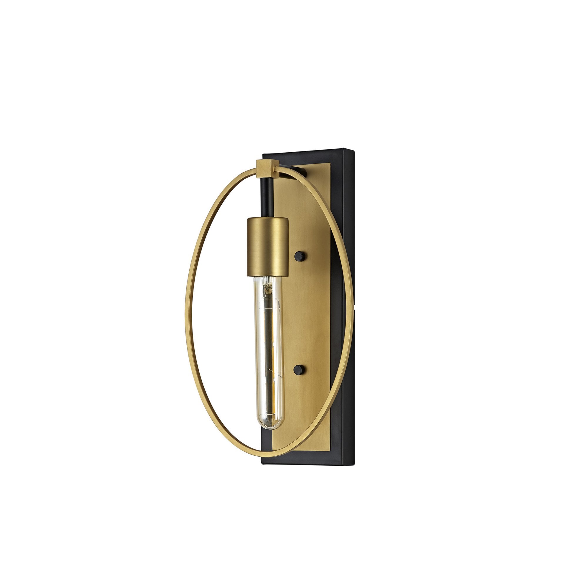 Fabula Silverdale Single Wall Lamp - Sand Gold & Matt Black
