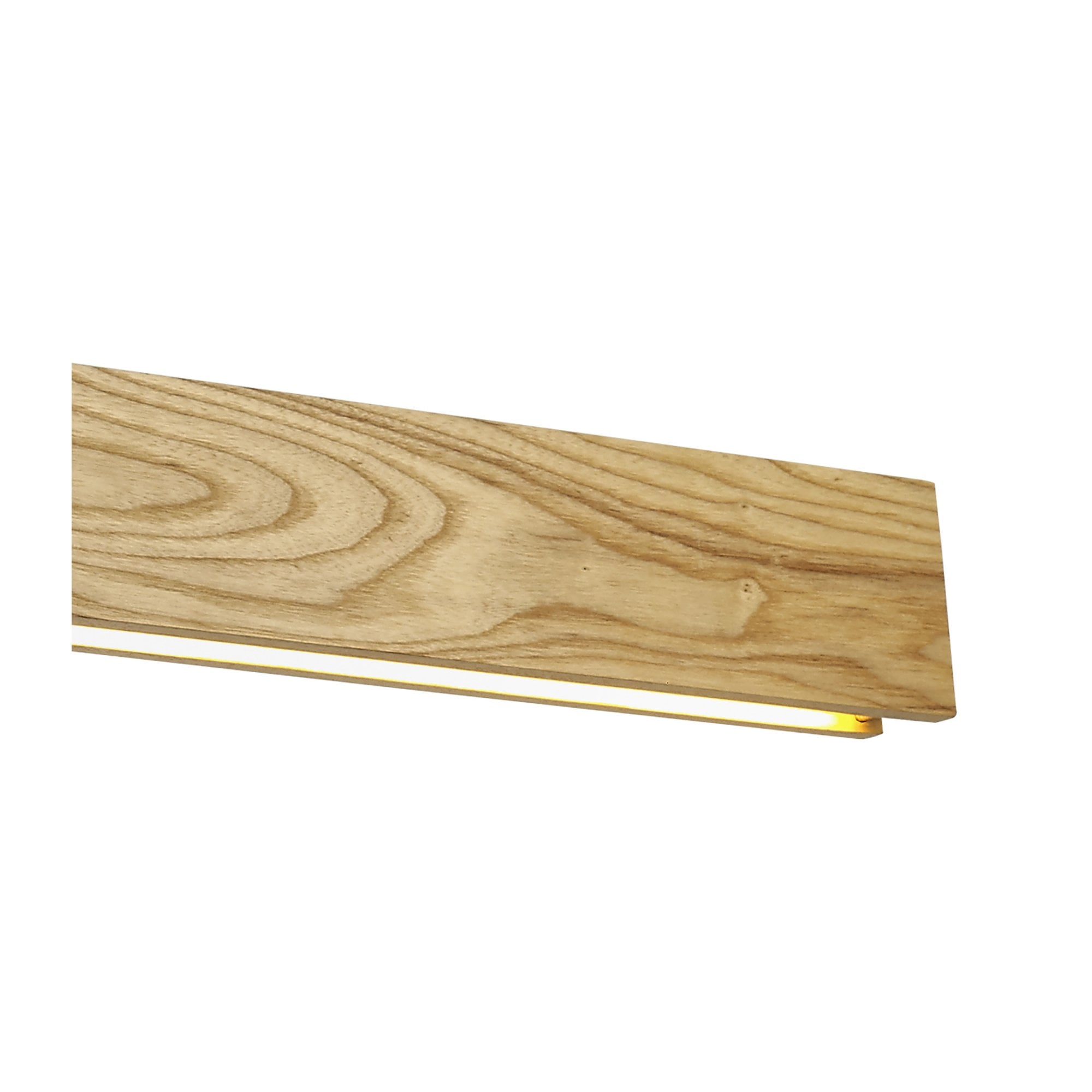 Fabula Whitehall 2 Light Linear LED Pendant - Oak & Sand White