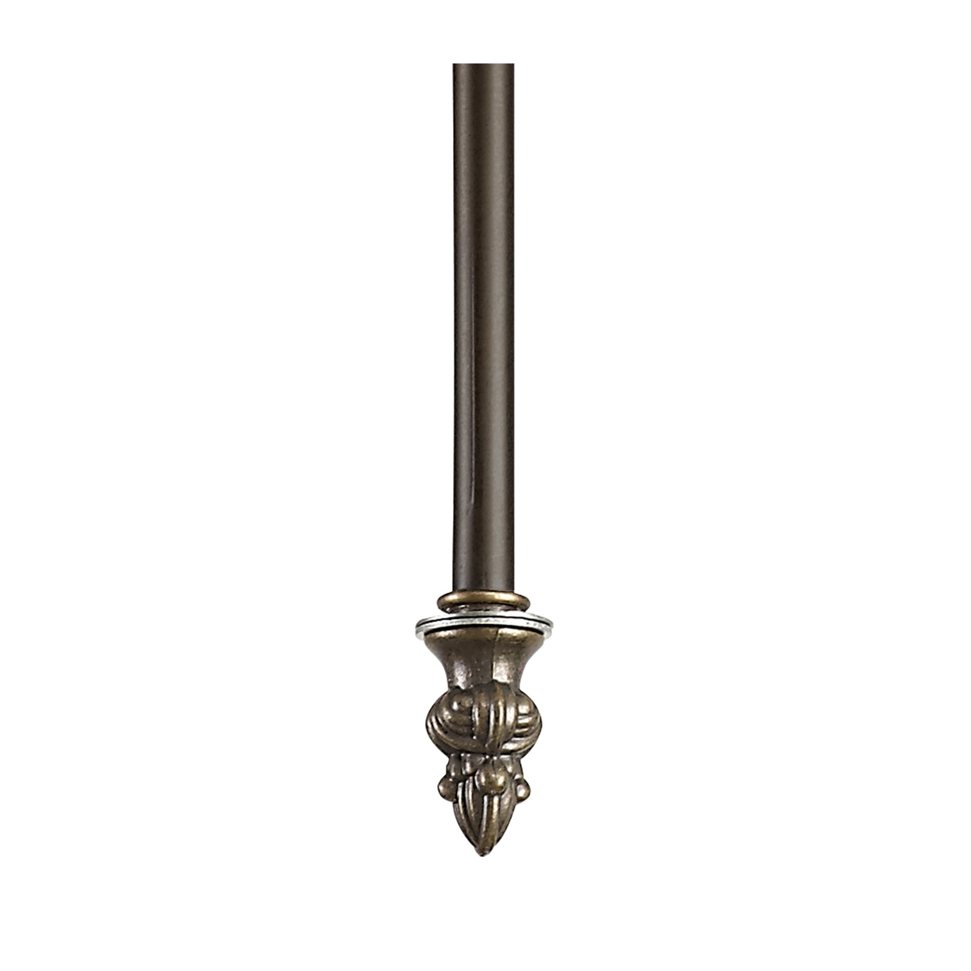 Fabula Harvest 3 Light Tiffany Semi-Flush Kit - Aged Antique Brass - Frame Only