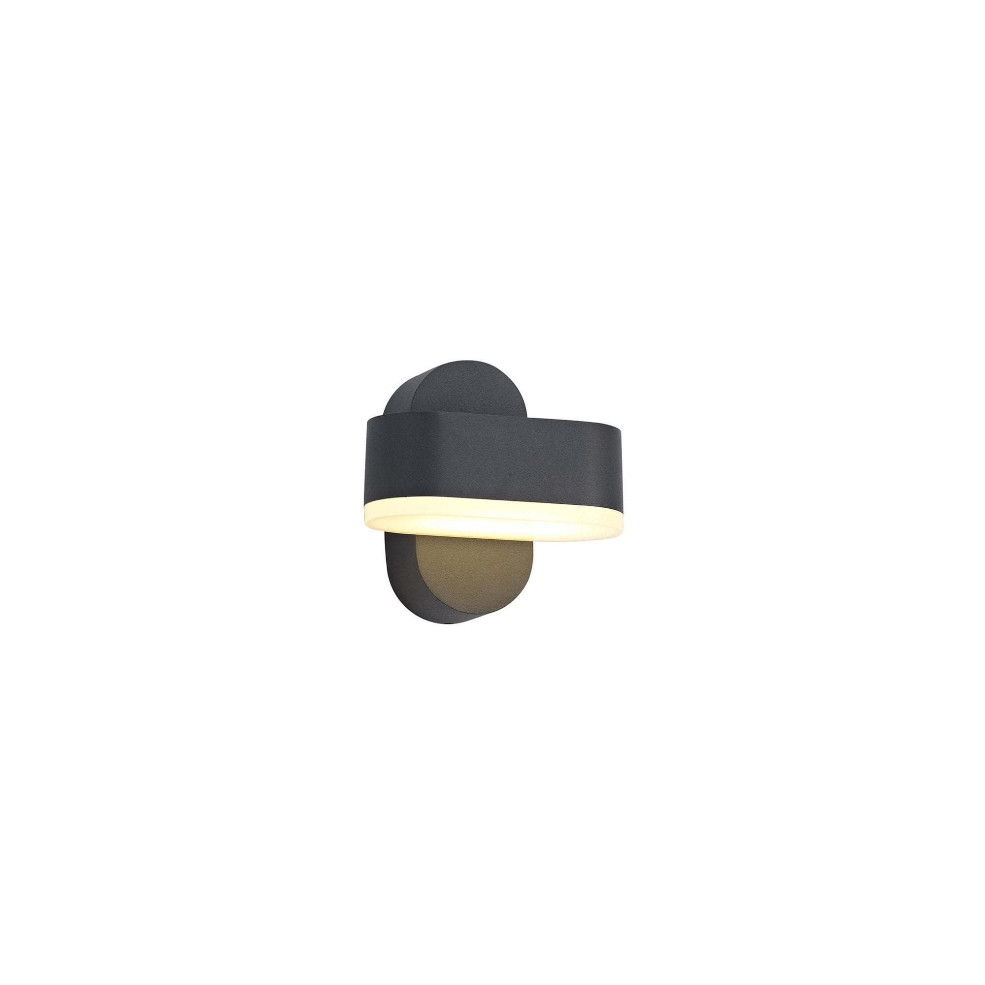 Fabula Goldingham Single LED Adjustable Wall Lamp - Anthracite - IP54
