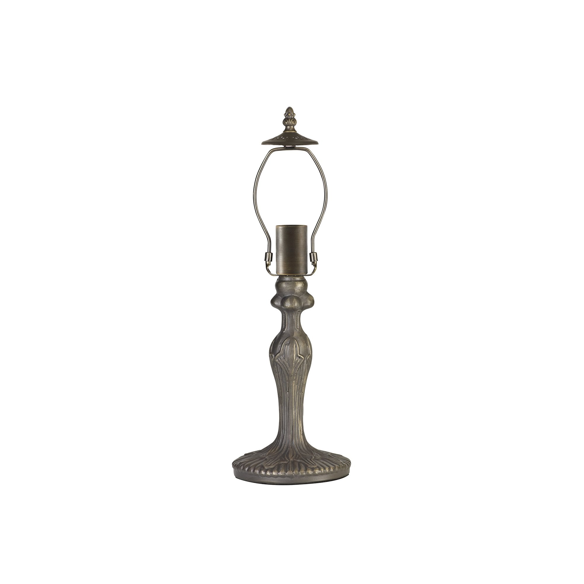 Fabula Harvest Single Curved Tiffany Table Lamp Base - Aged Antique Brass - Base Only