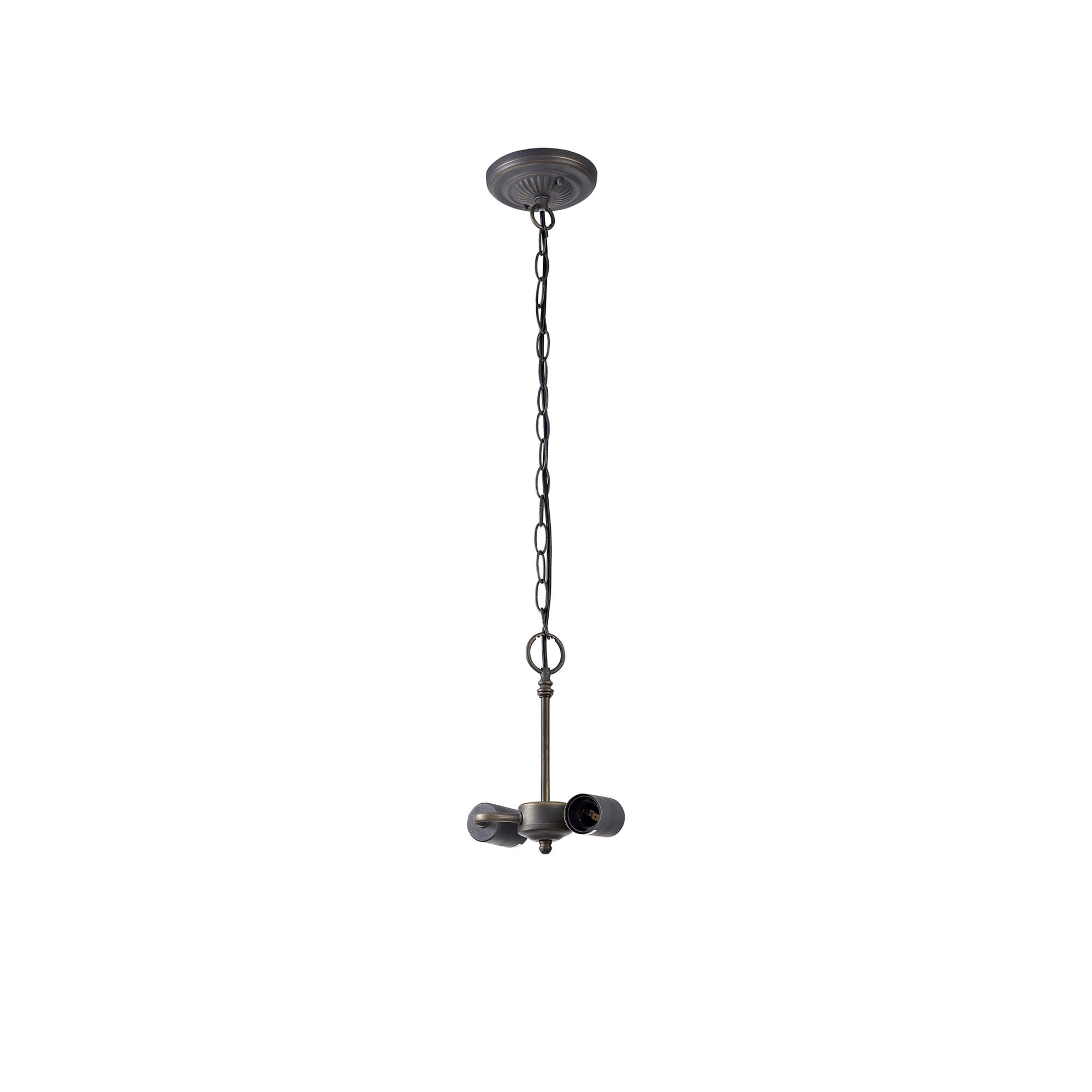 Fabula Harvest 2 Light Tiffany Suspension Kit - Aged Antique Brass - Frame Only