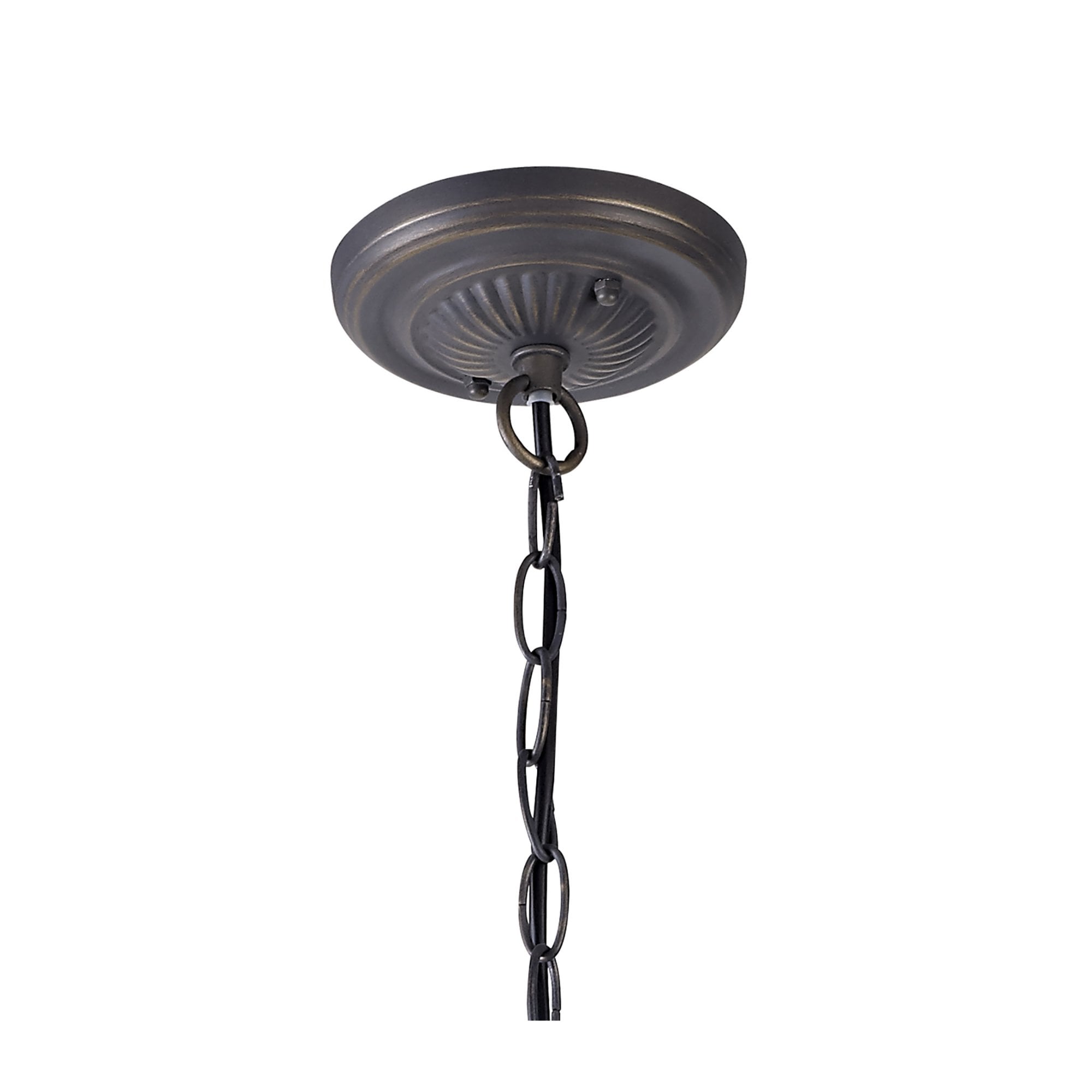 Fabula Harvest 2 Light Tiffany Suspension Kit - Aged Antique Brass - Frame Only