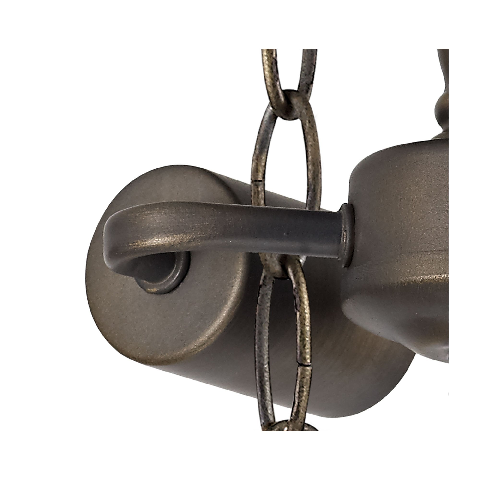 Fabula Harvest 2 Light Tiffany Semi-Flush Kit - Aged Antique Brass - Frame Only