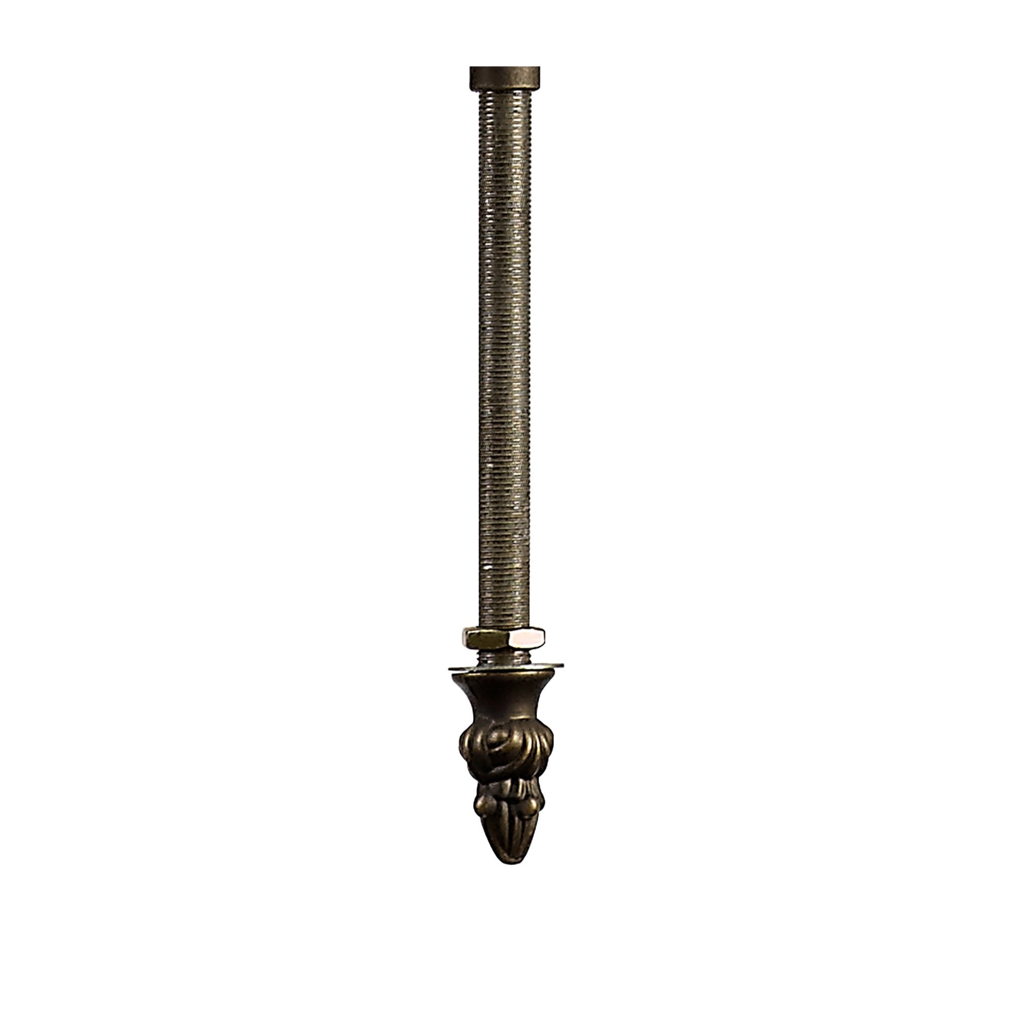 Fabula Harvest 2 Light Uplighter Tiffany Suspension Kit - Aged Antique Brass - Frame Only