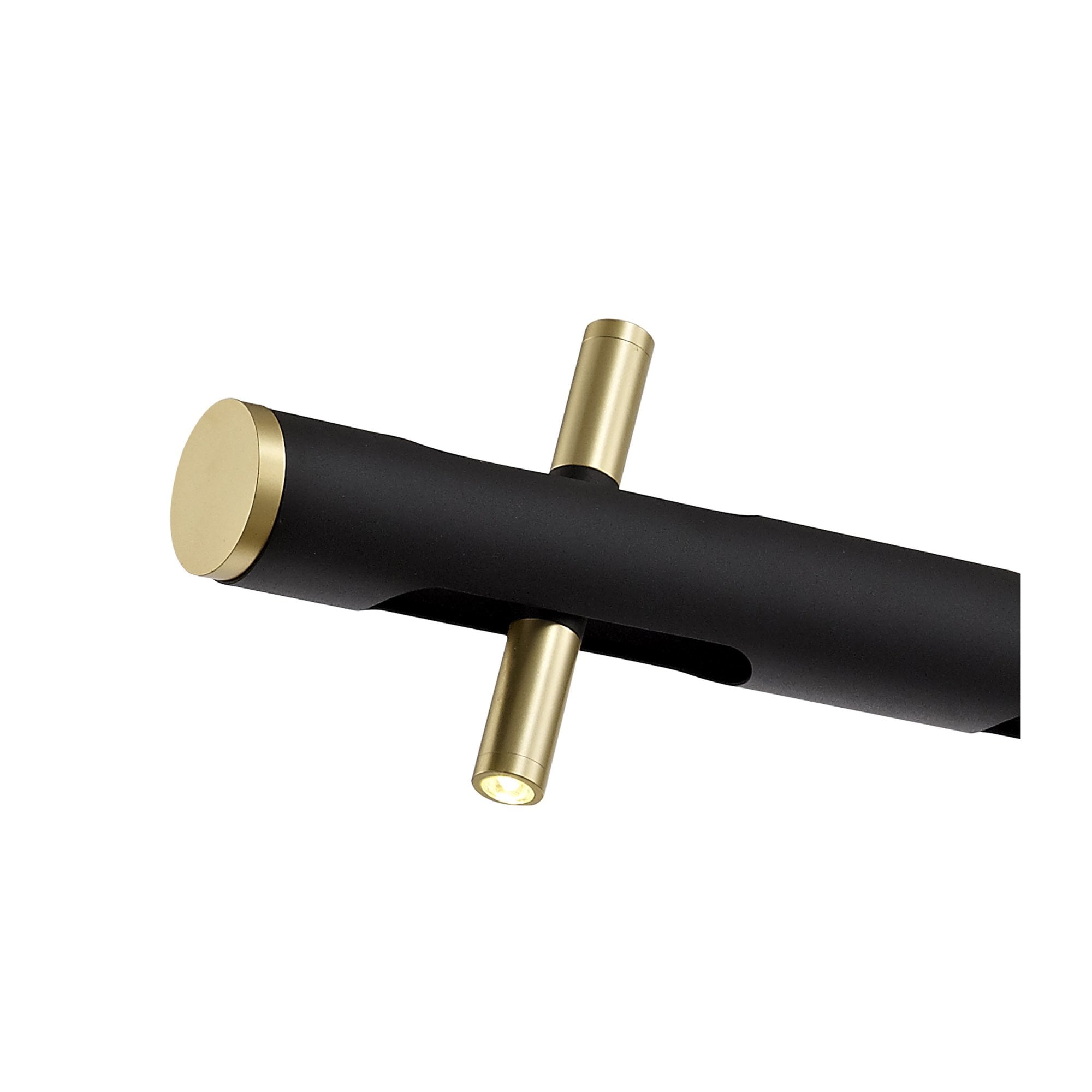 Fabula Riverside 10 Light LED Linear Pendant - Sand Black & Gold