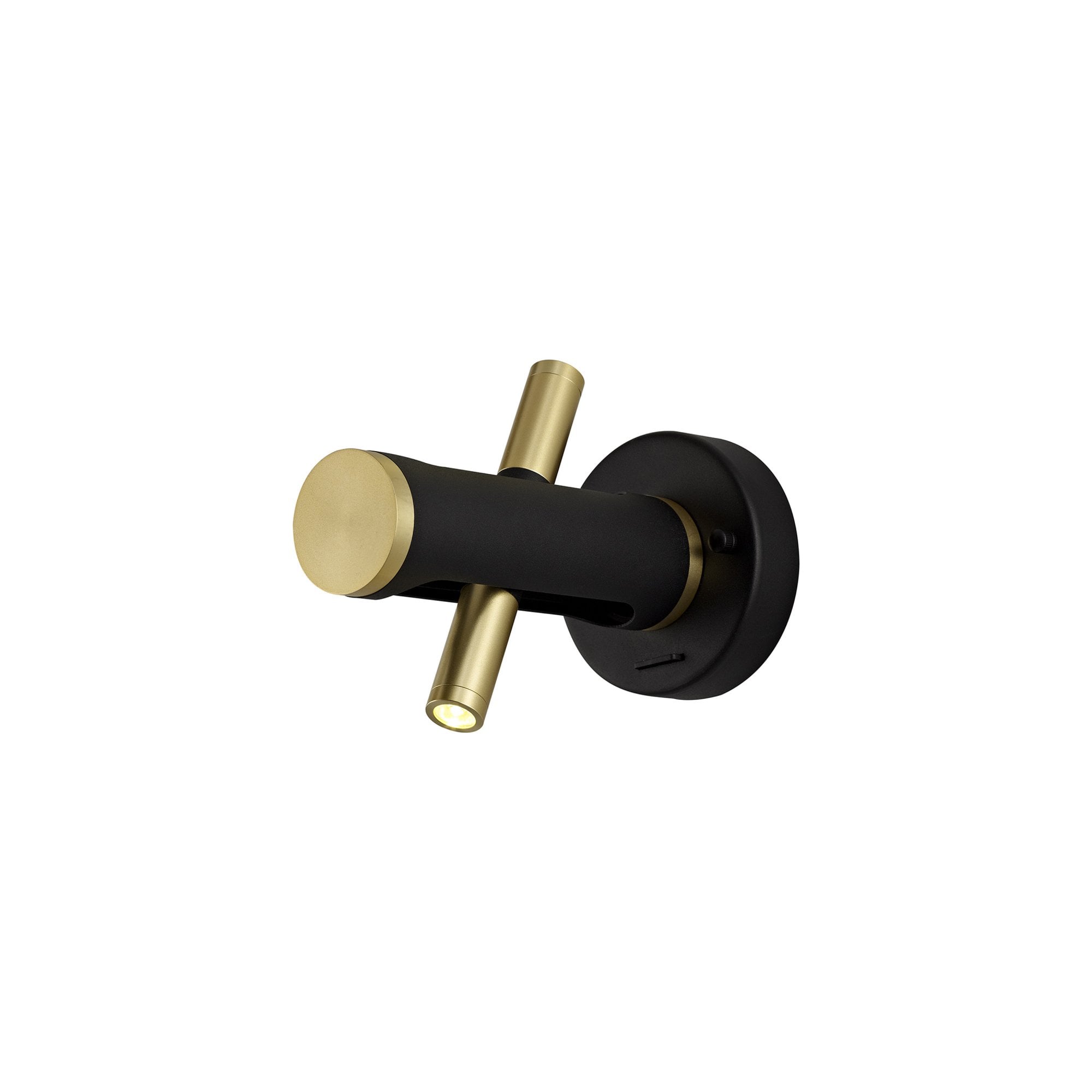 Fabula Riverside 2 Light LED Wall Light - Sand Black & Gold