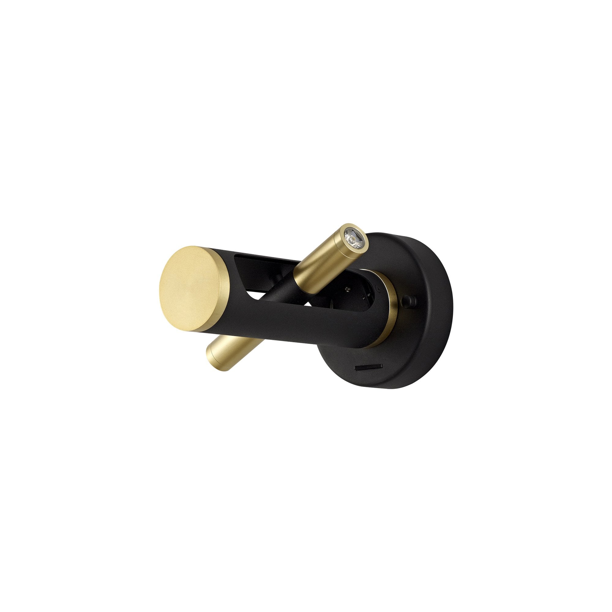 Fabula Riverside 2 Light LED Wall Light - Sand Black & Gold
