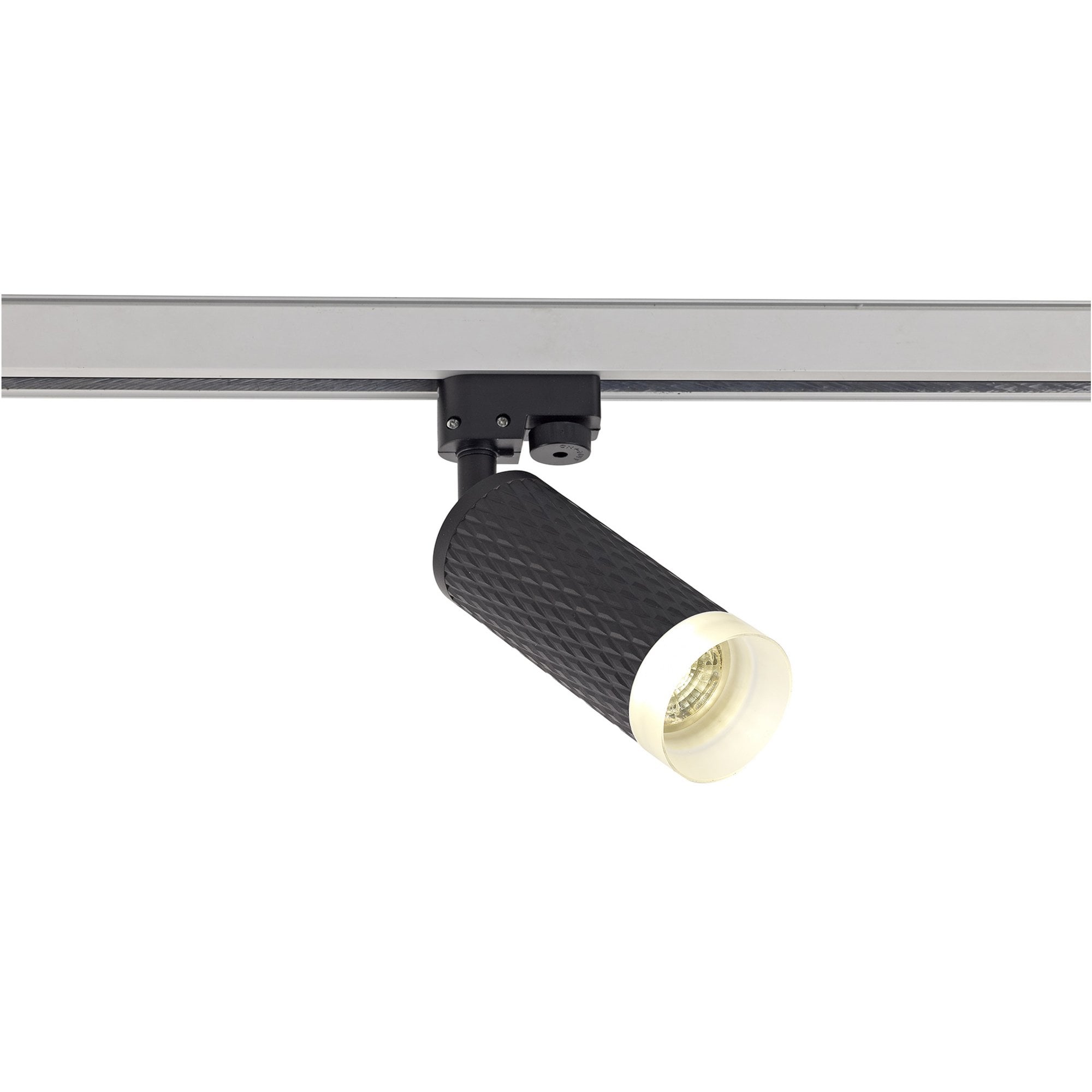 Fabula Summerfield Single Adjustable Track Spot Light - Sand Black & Acrylic Ring