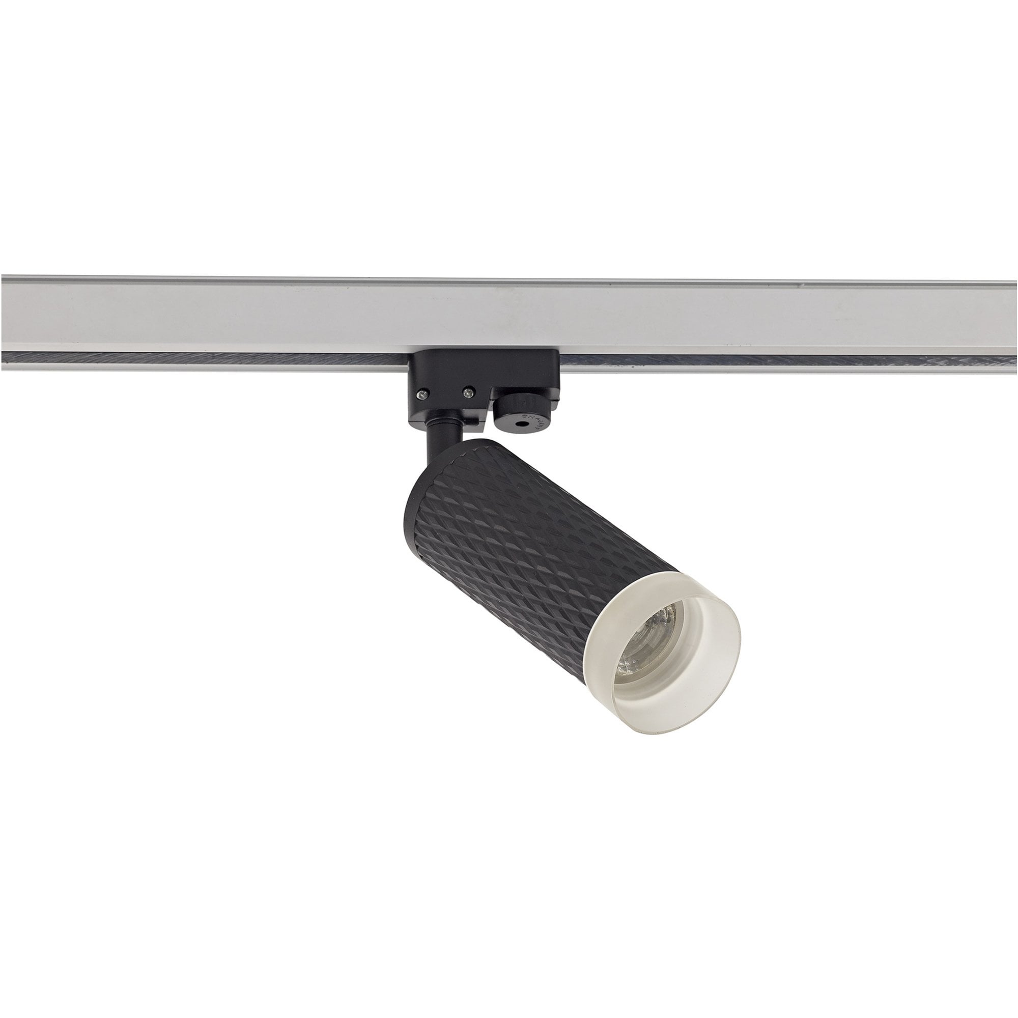 Fabula Summerfield Single Adjustable Track Spot Light - Sand Black & Acrylic Ring