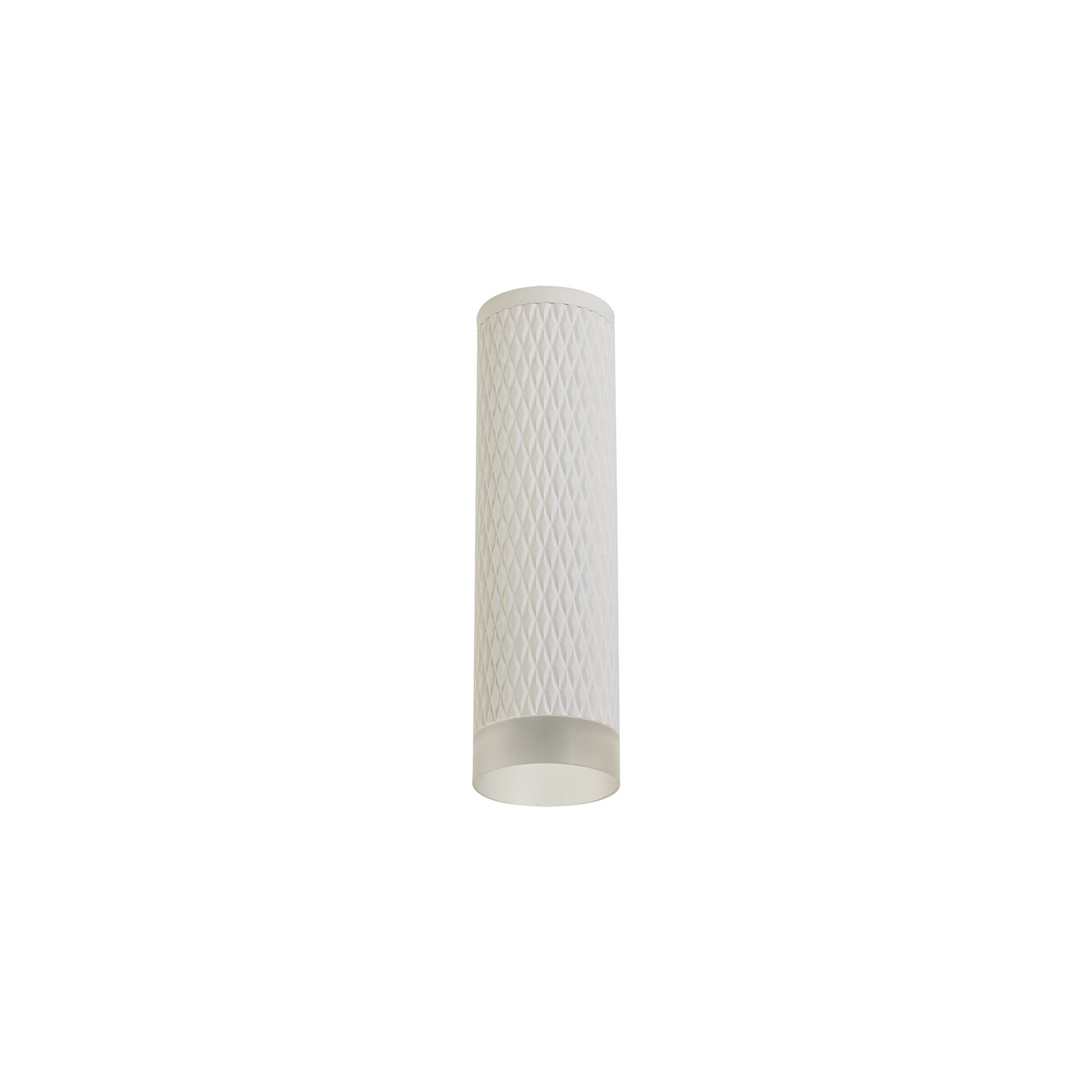 Fabula Summerfield Single 20cm Ceiling Spot Light - Sand White & Acrylic Ring