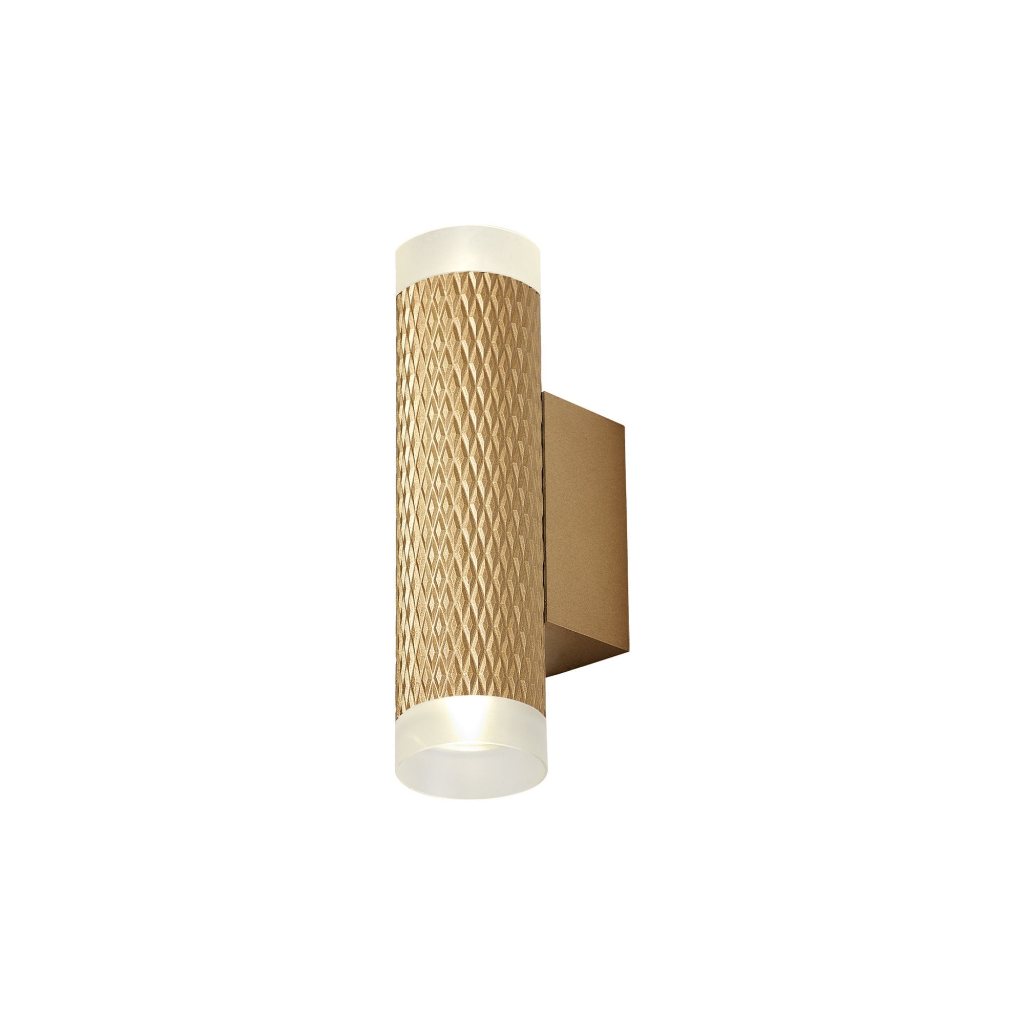 Fabula Summerfield 2 Light Wall Lamp - Champagne Gold & Acrylic Rings