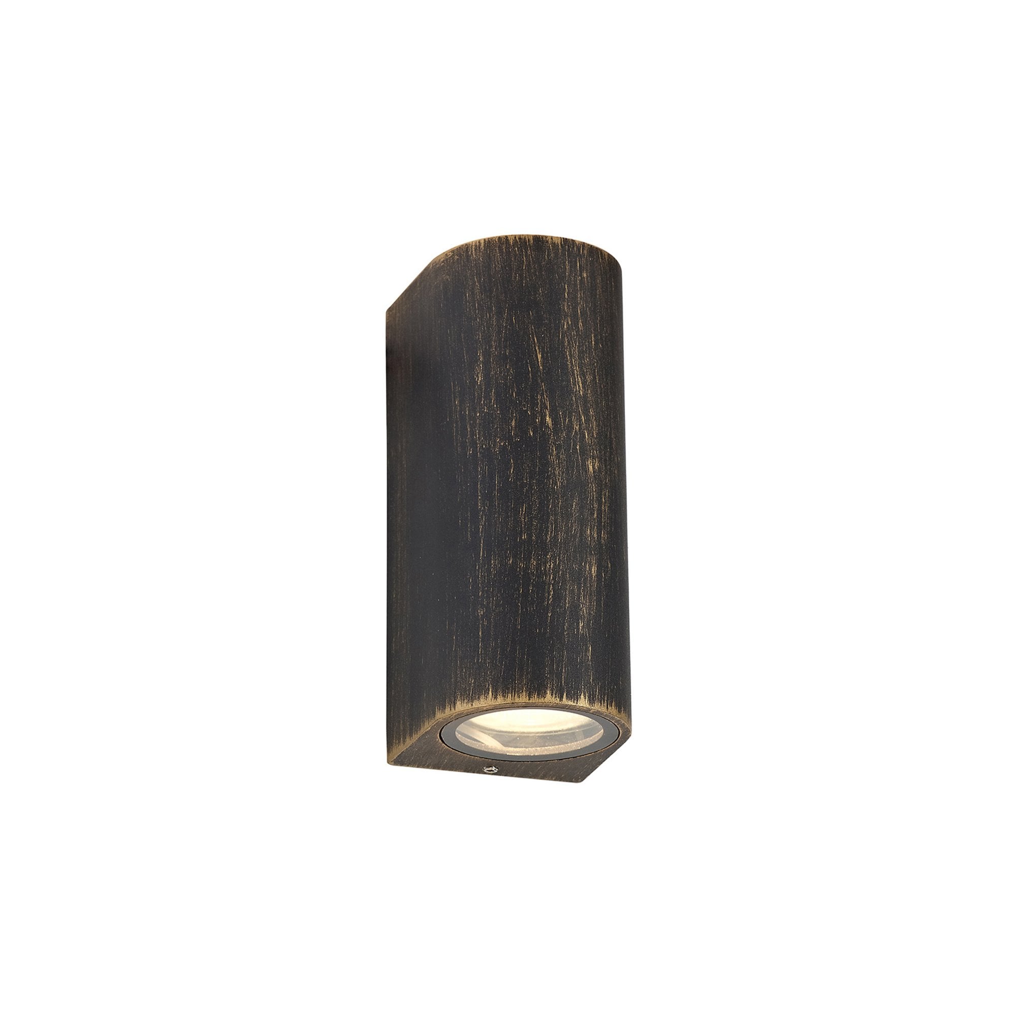 Fabula Summit Curved Up/Down Wall Lamp - Black Gold - IP54