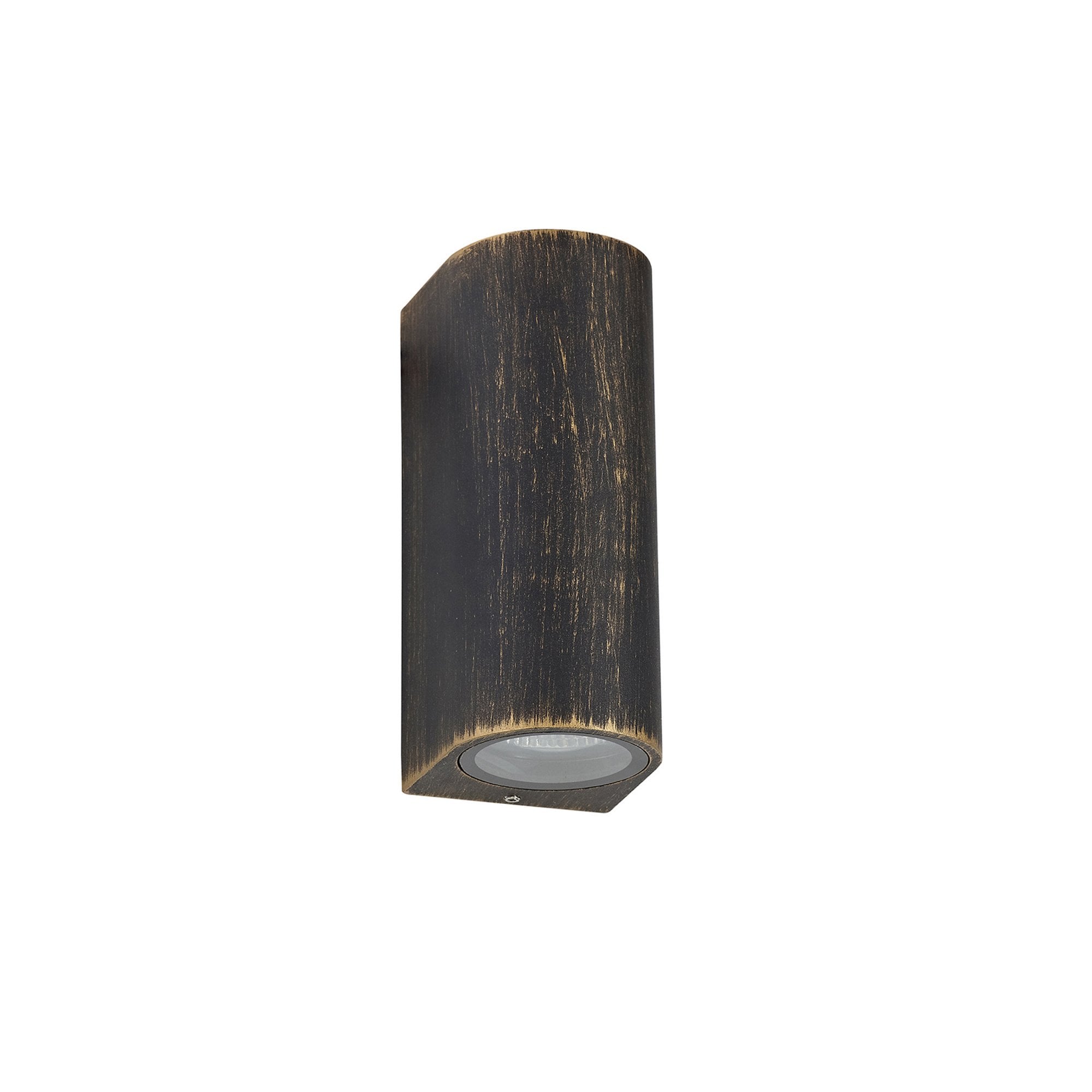 Fabula Summit Curved Up/Down Wall Lamp - Black Gold - IP54