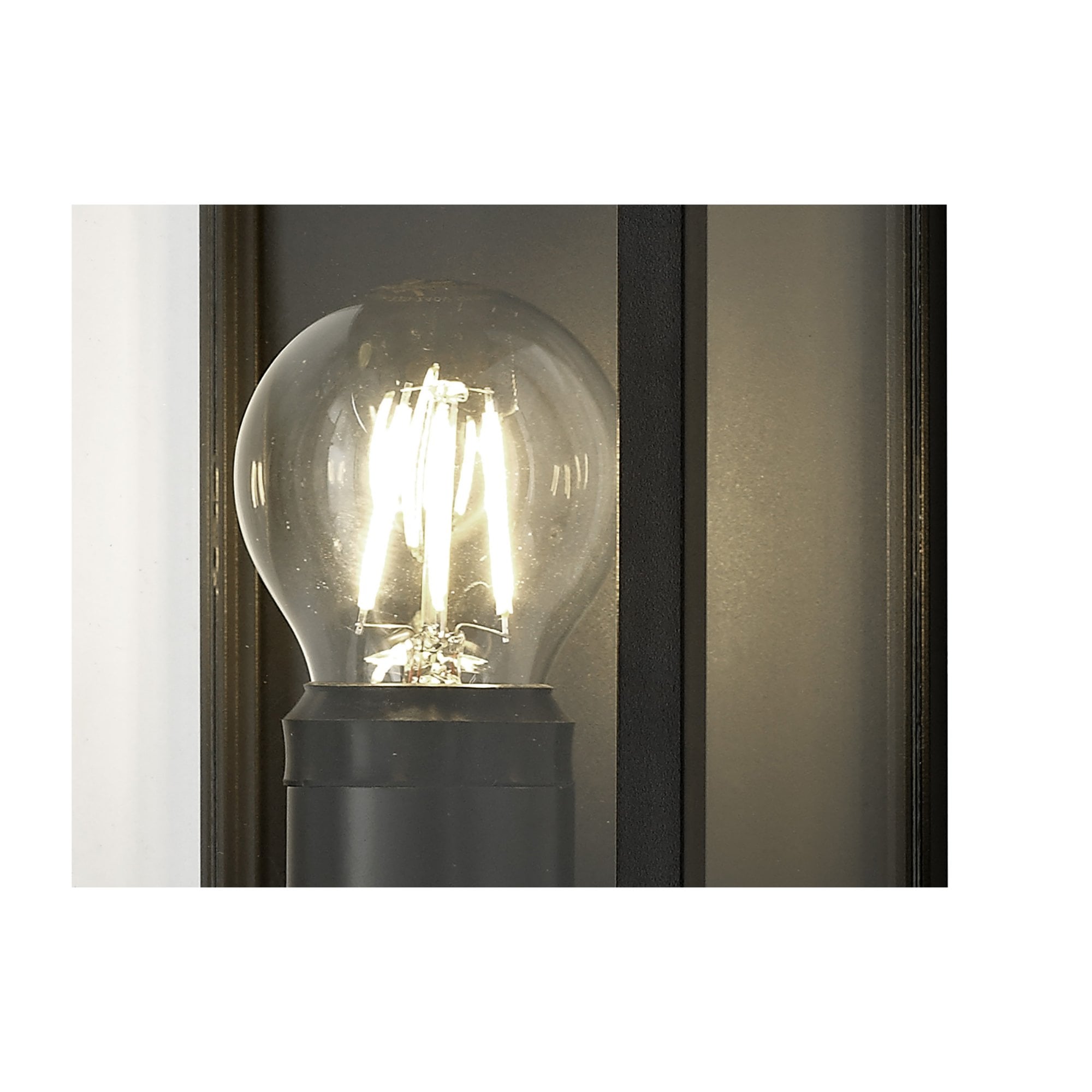 Fabula Honeycroft Flush Wall Lamp - Graphite Black - IP54