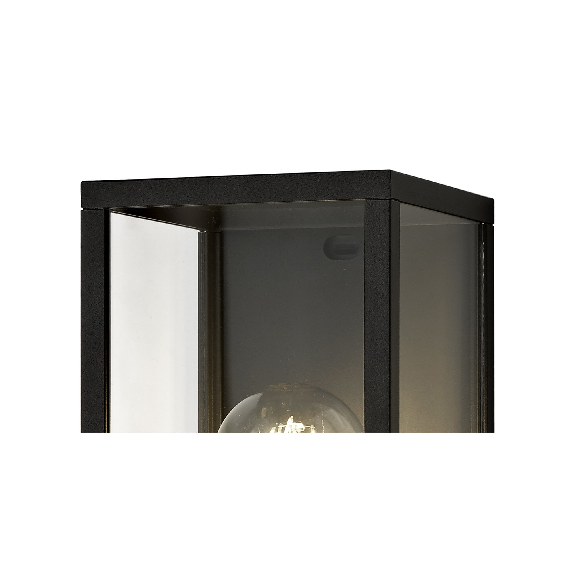 Fabula Honeycroft Flush Wall Lamp - Graphite Black - IP54