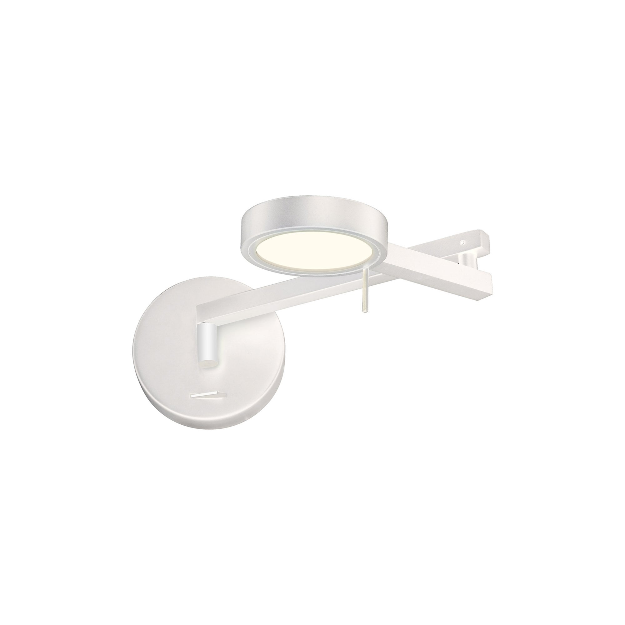 Fabula Hollybush Adjustable LED Swing Arm Wall Lamp/Reader Light - Sand White