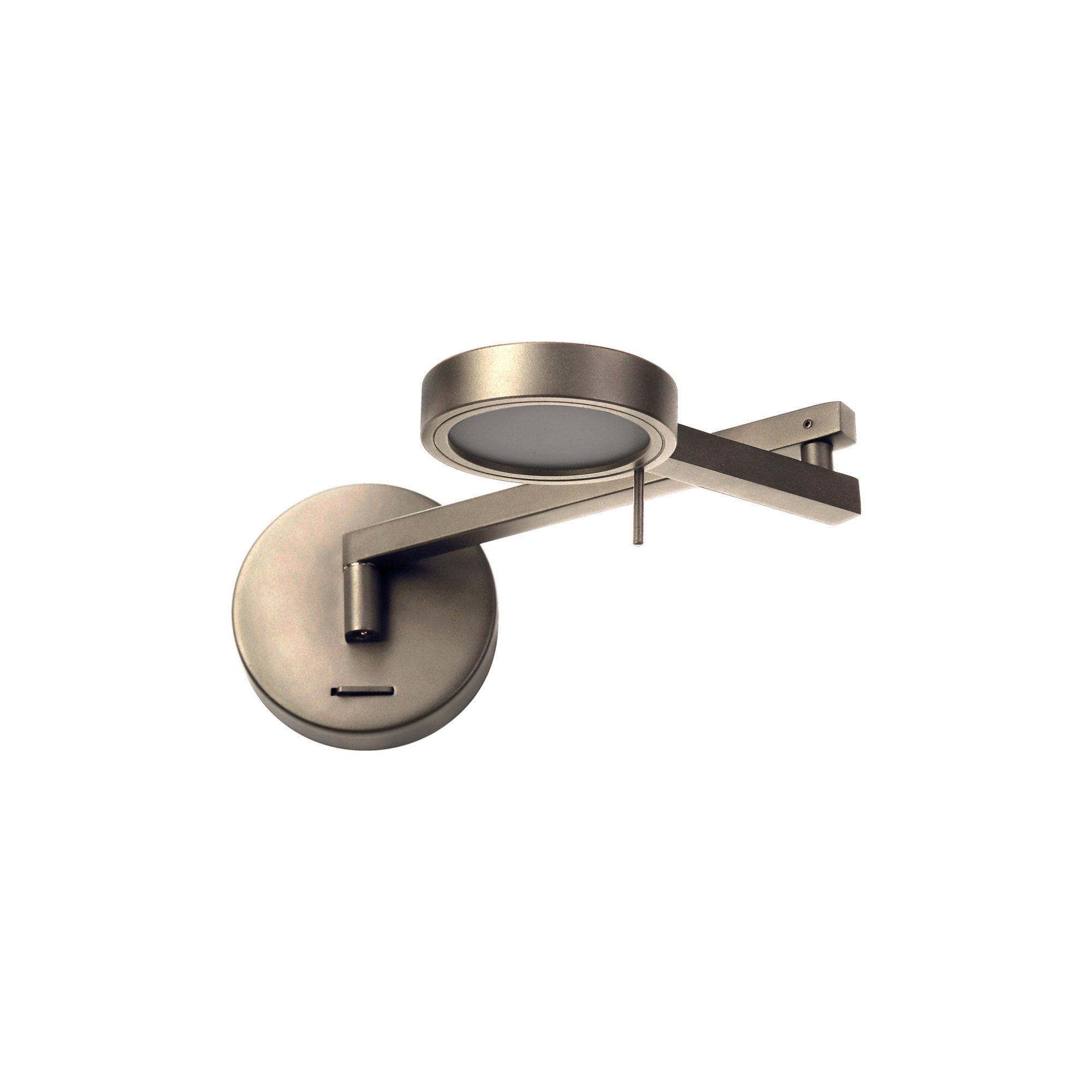 Fabula Hollybush Adjustable LED Swing Arm Wall Lamp/Reader Light - Satin Nickel