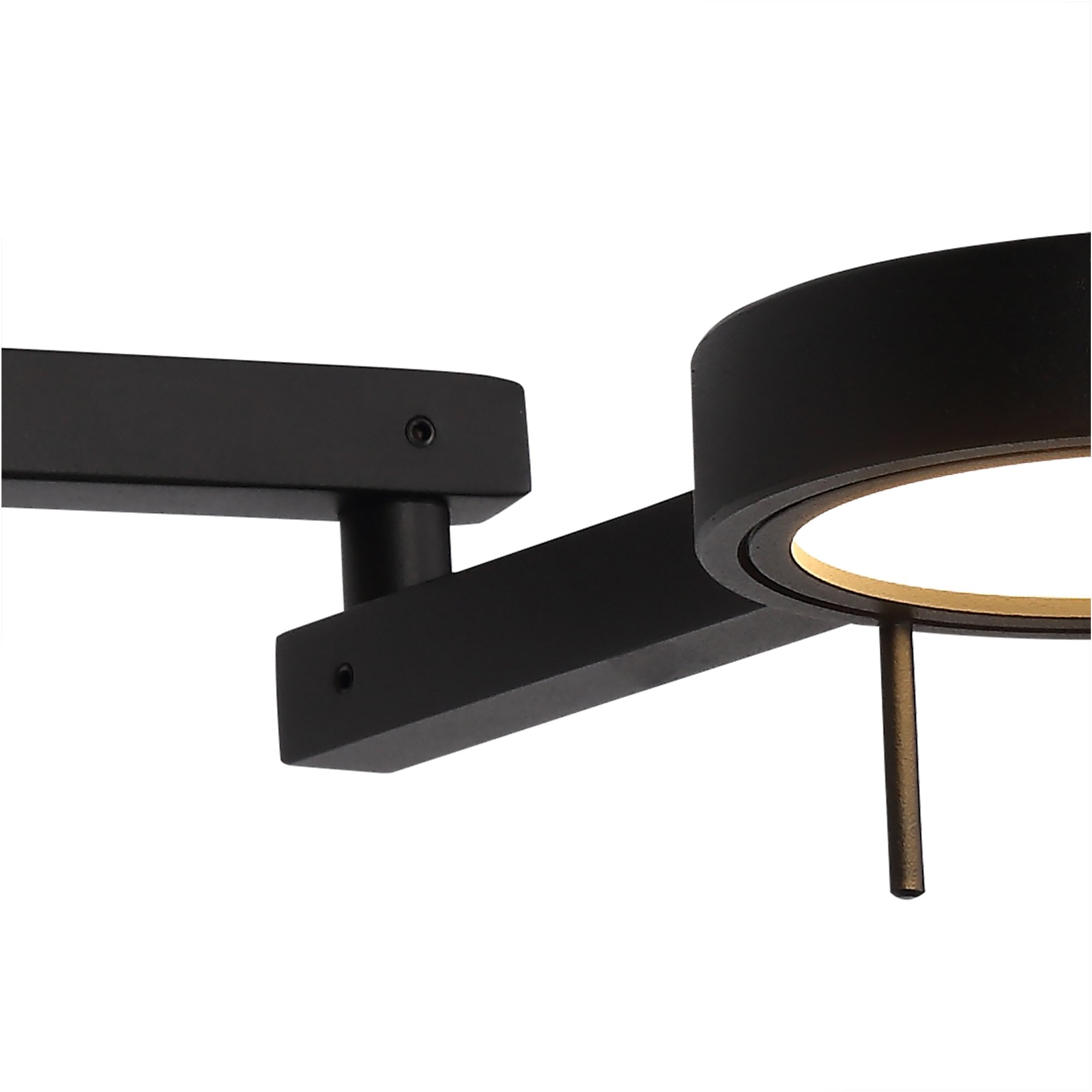 Fabula Hollybush Adjustable LED Swing Arm Wall Lamp/Reader Light - Sand Black