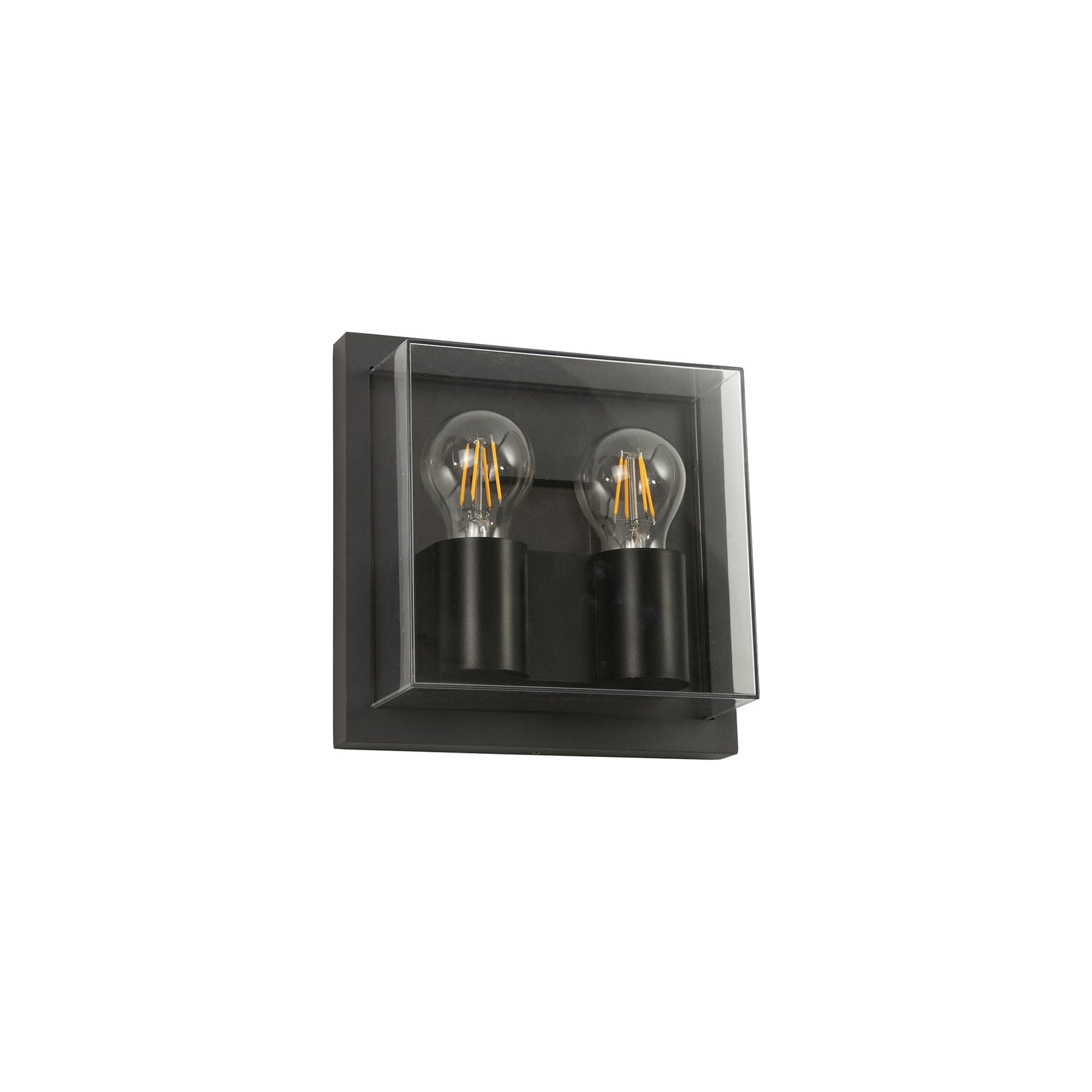 Fabula Richmond 2 Light Wall Lamp - Anthracite & Clear PC - IP65