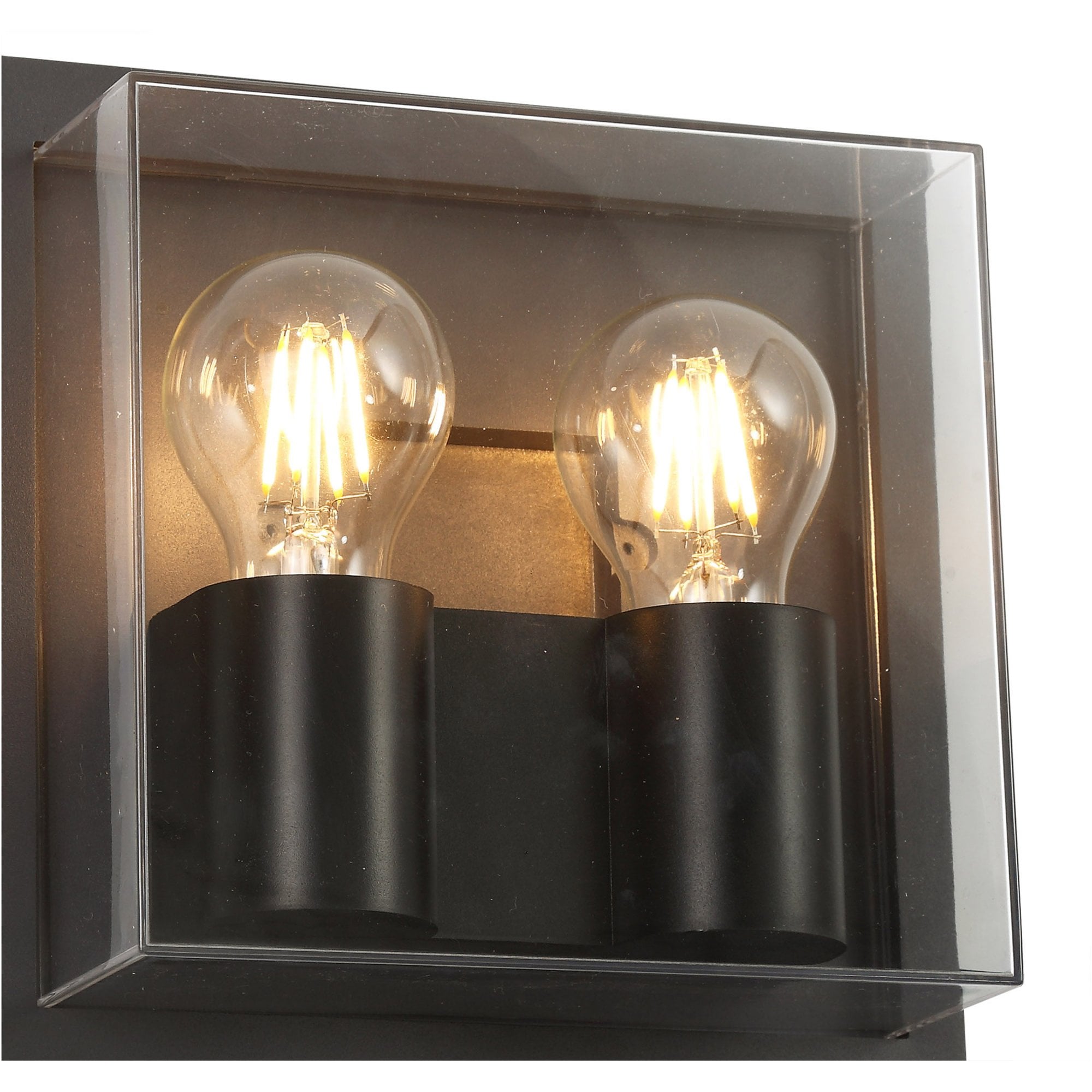Fabula Richmond 2 Light Wall Lamp - Anthracite & Clear PC - IP65