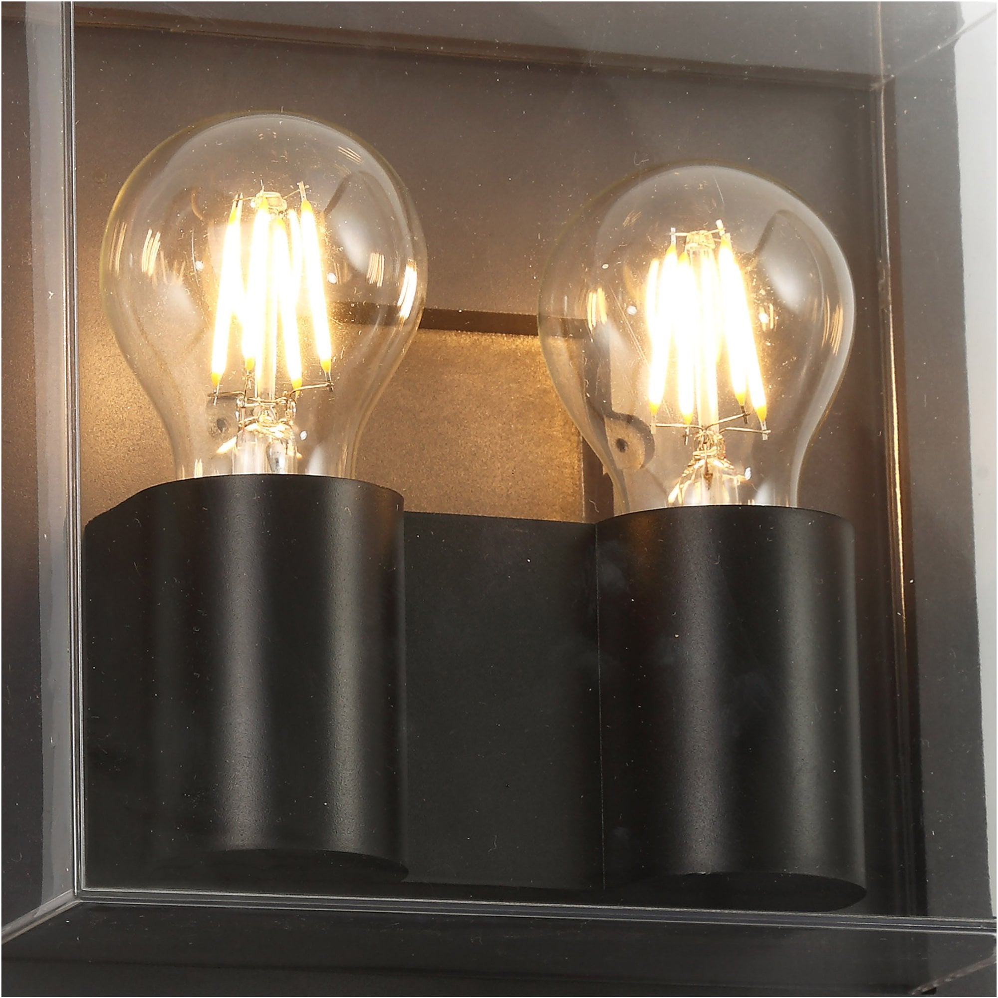 Fabula Richmond 2 Light Wall Lamp - Anthracite & Clear PC - IP65