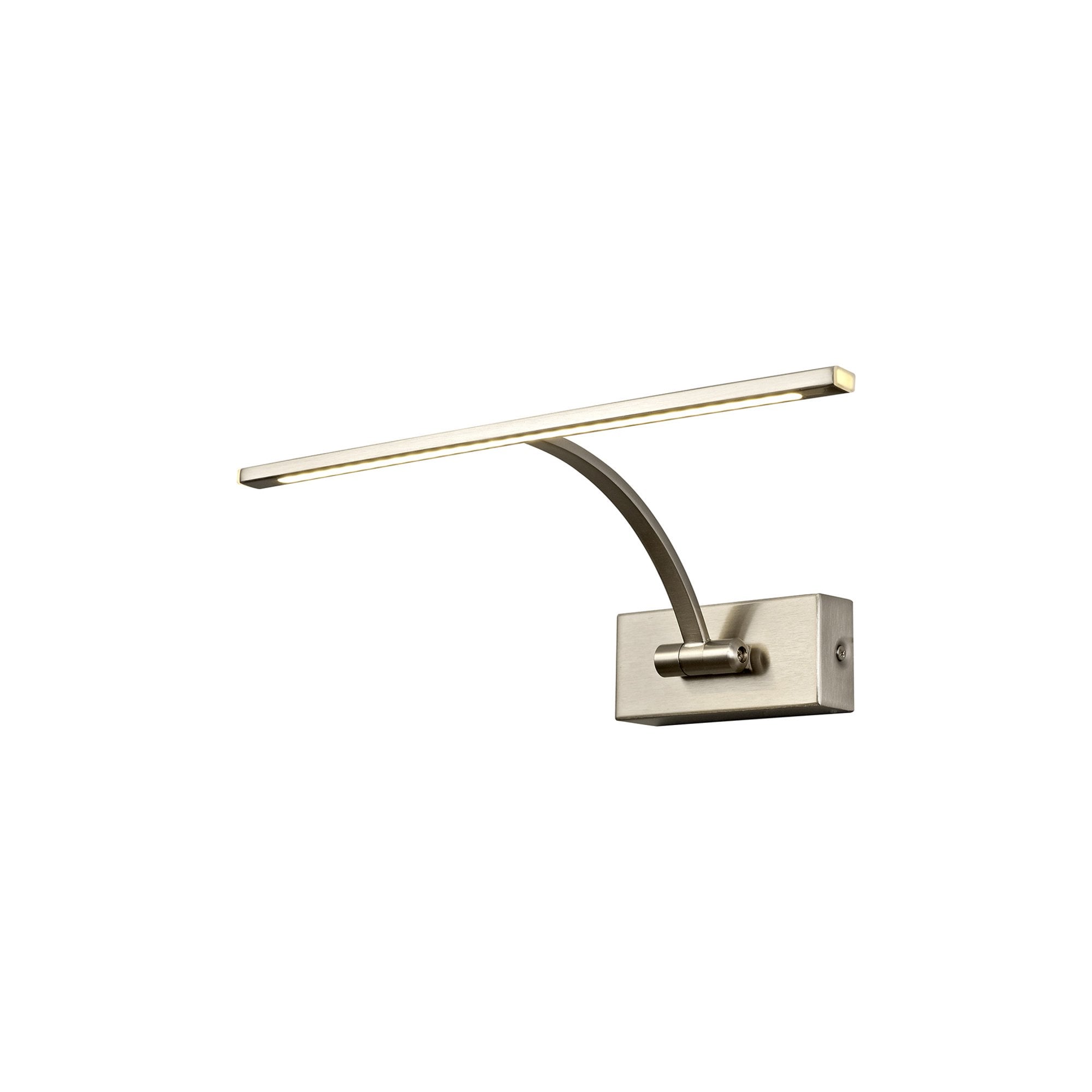 Fabula Plumtree Small 1 Arm LED Wall Lamp/Picture Light - Satin Nickel