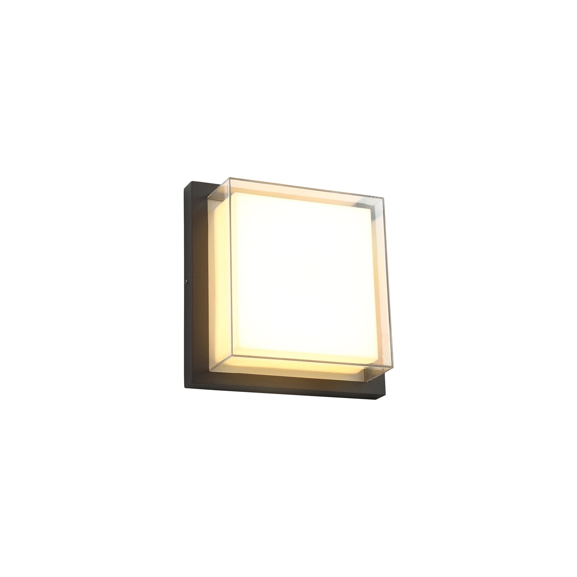 Fabula Richmond LED Wall Lamp - Anthracite, Opal & Clear PC - IP65