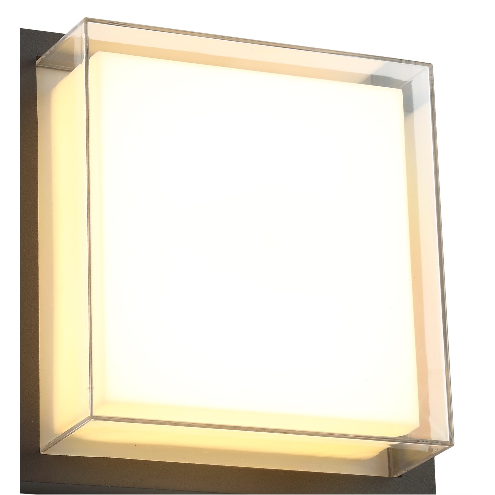 Fabula Richmond LED Wall Lamp - Anthracite, Opal & Clear PC - IP65